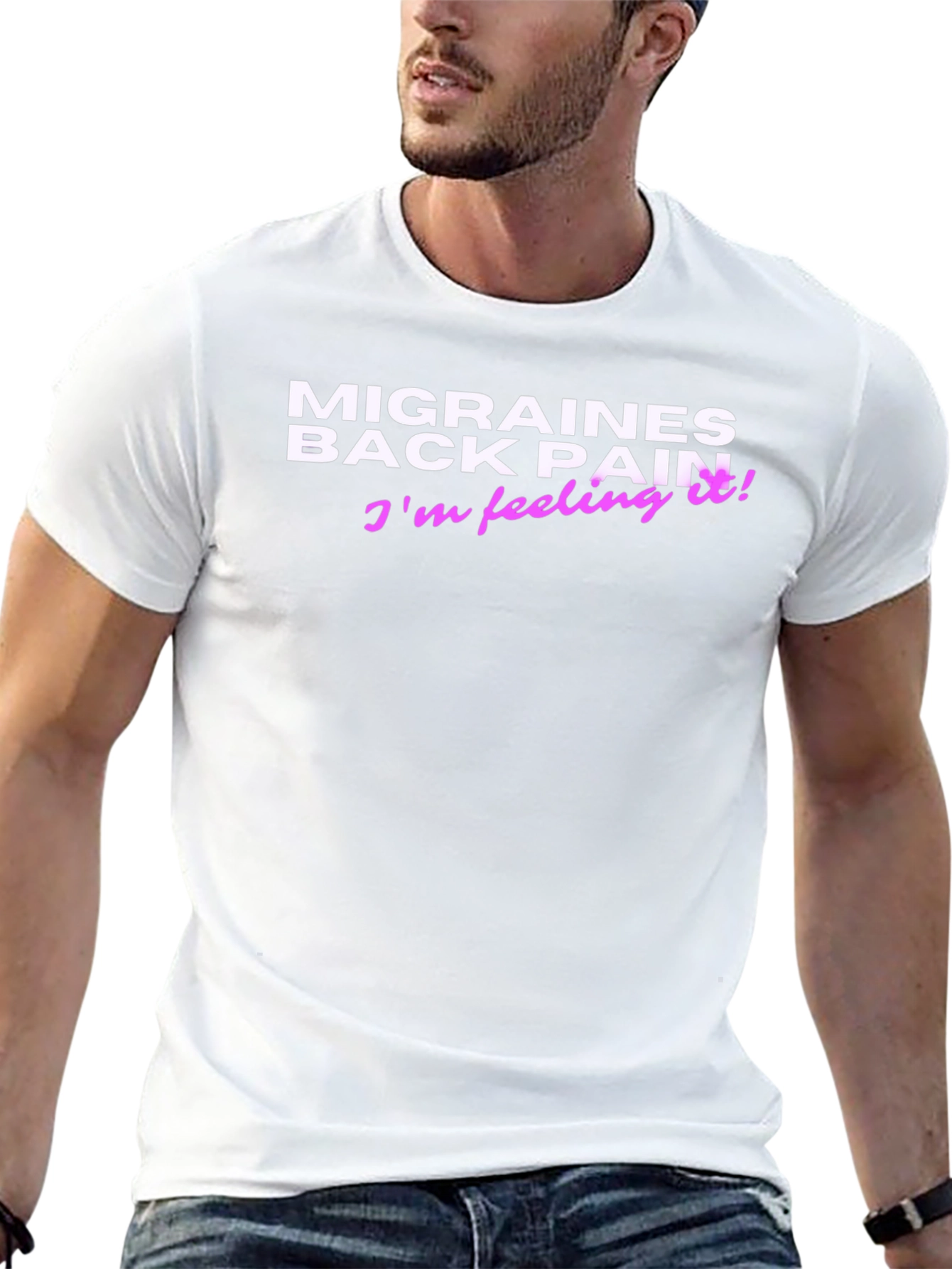 Feeling It! Graphic Tee - Migraines & Back Pain