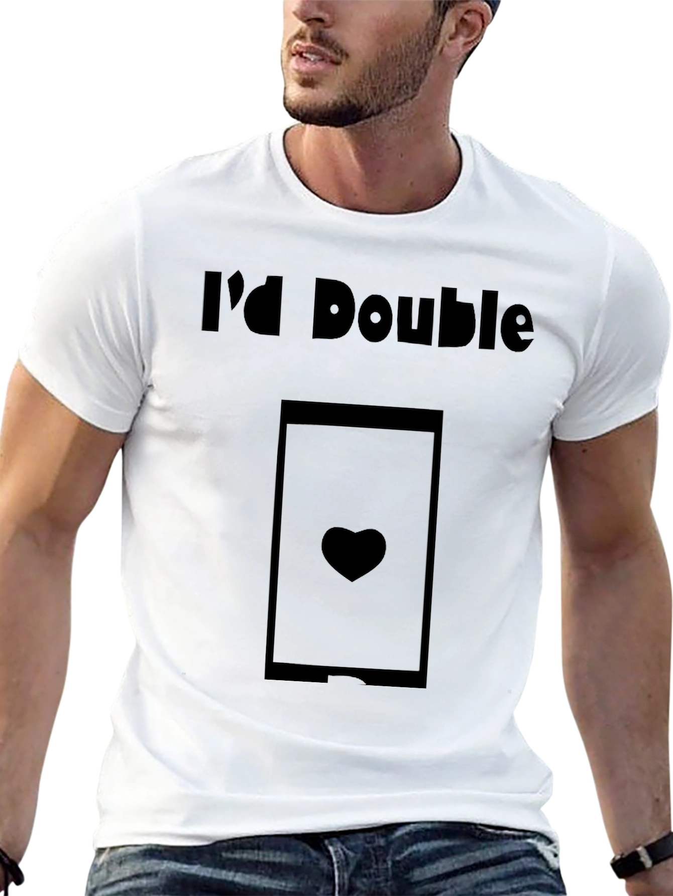 Id Double Tap T-Shirt - Heart Design