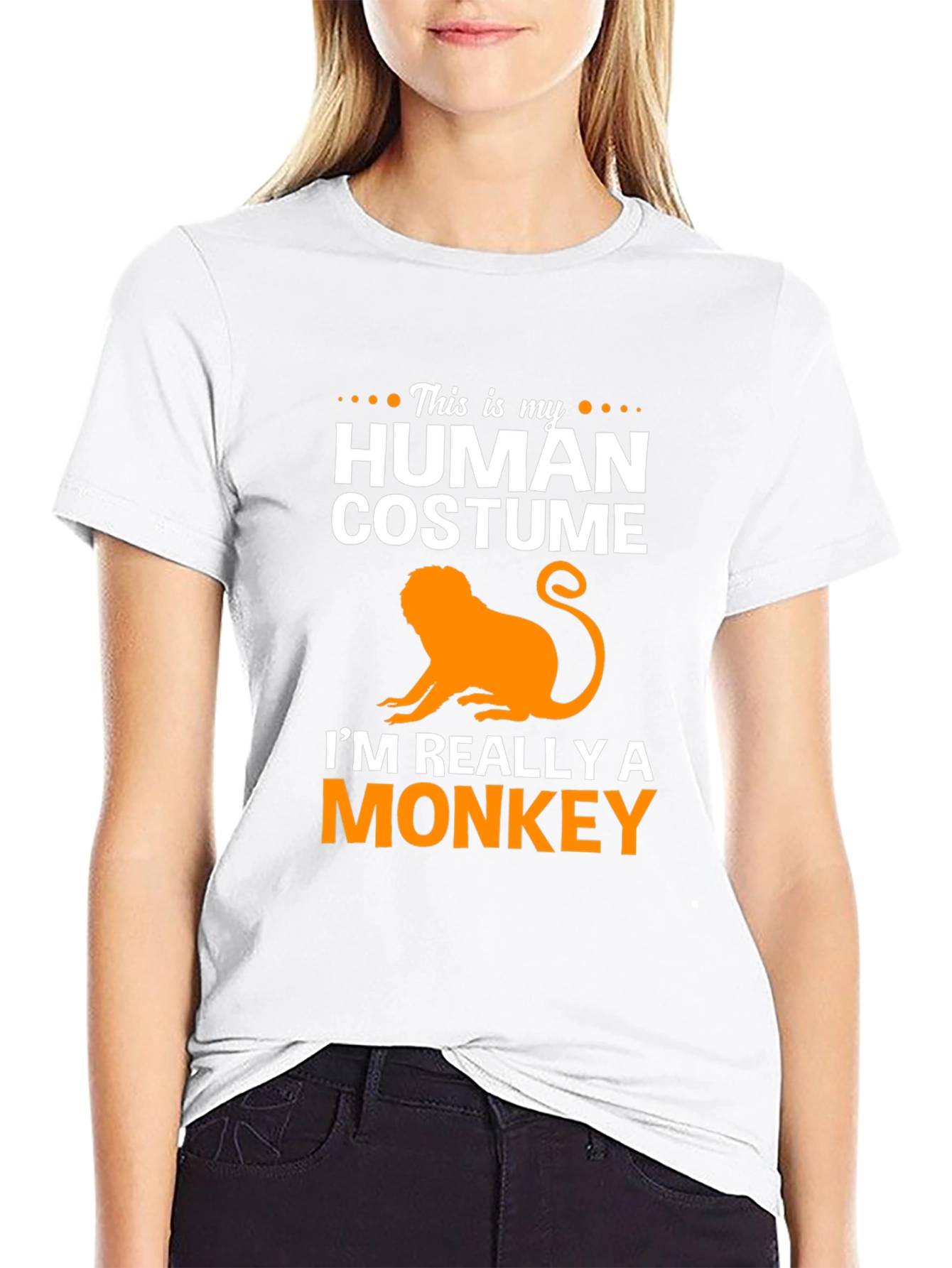 Human Costume Monkey Graphic T-Shirt