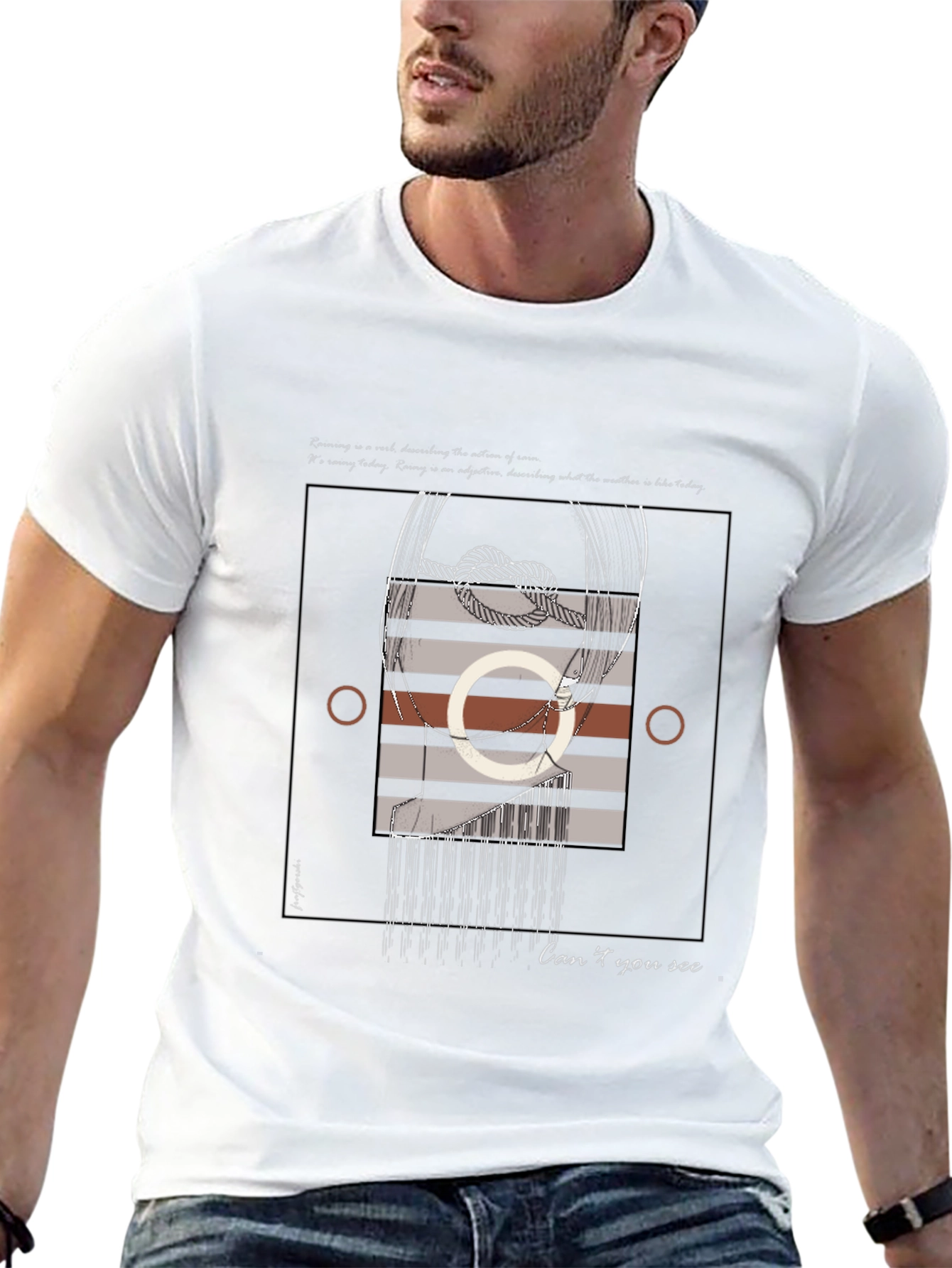 Abstract Graphic Print T-Shirt