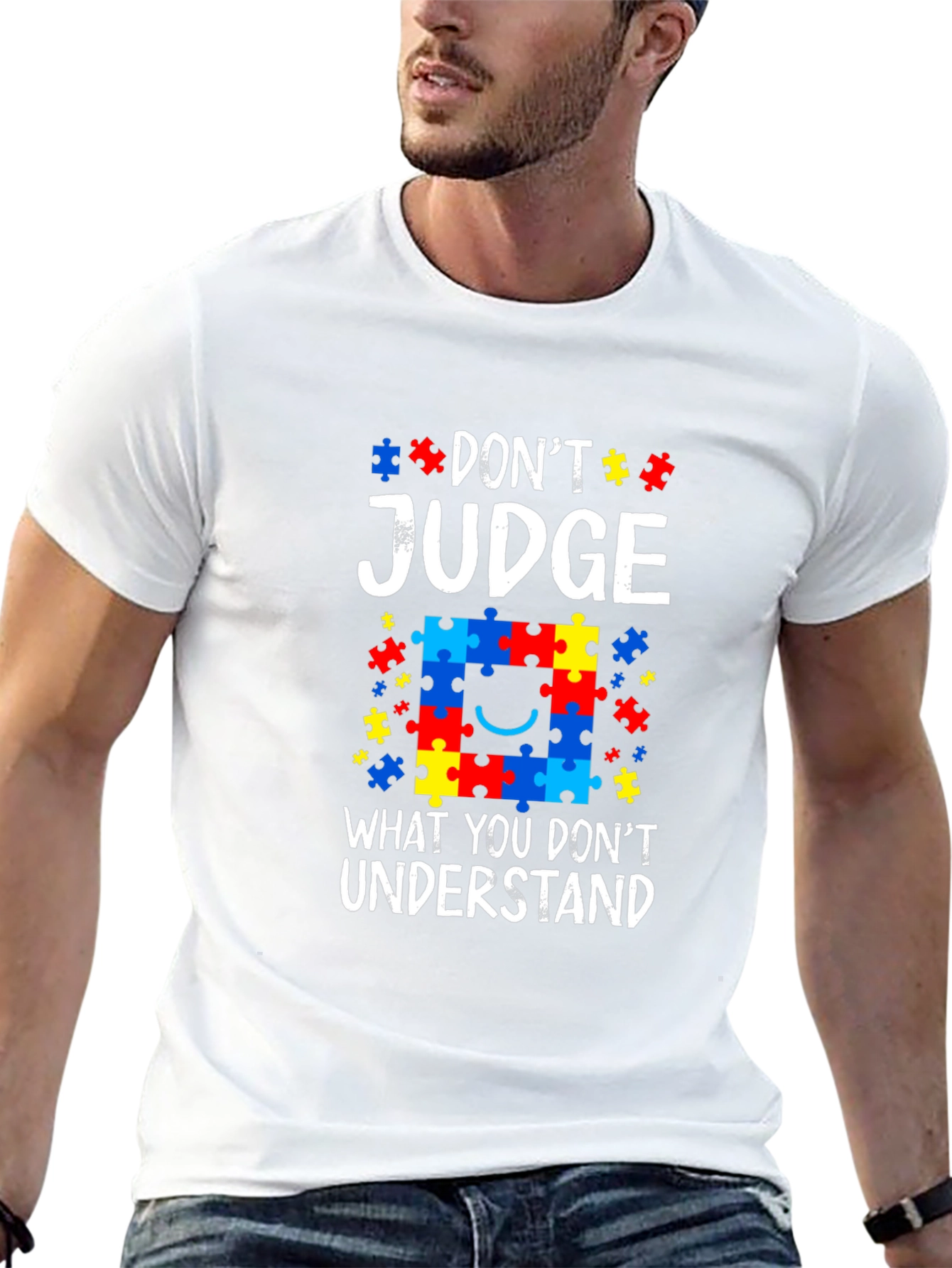 Autism Awareness Puzzle Piece Graphic Tee