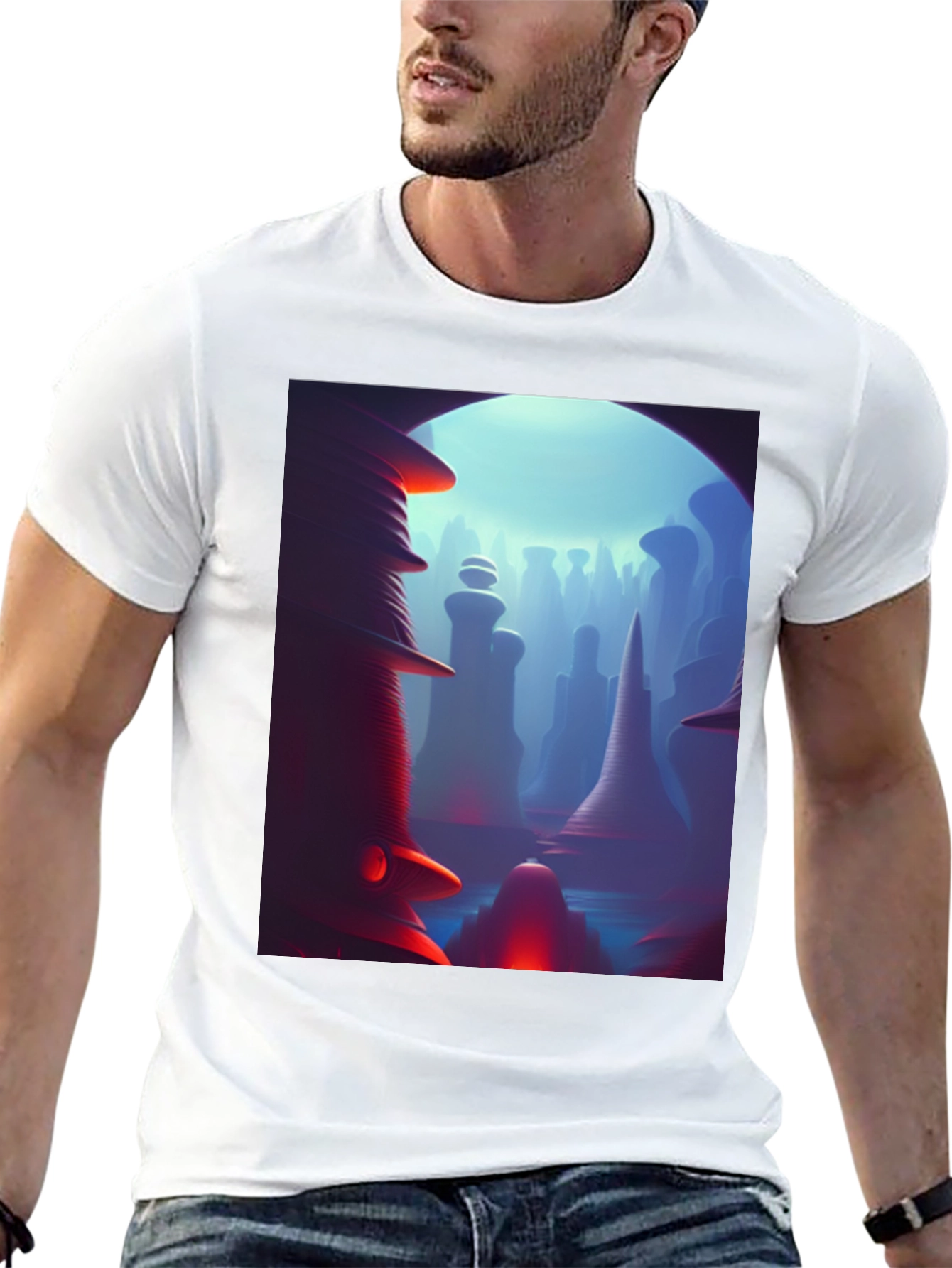 Abstract Landscape Graphic Tee