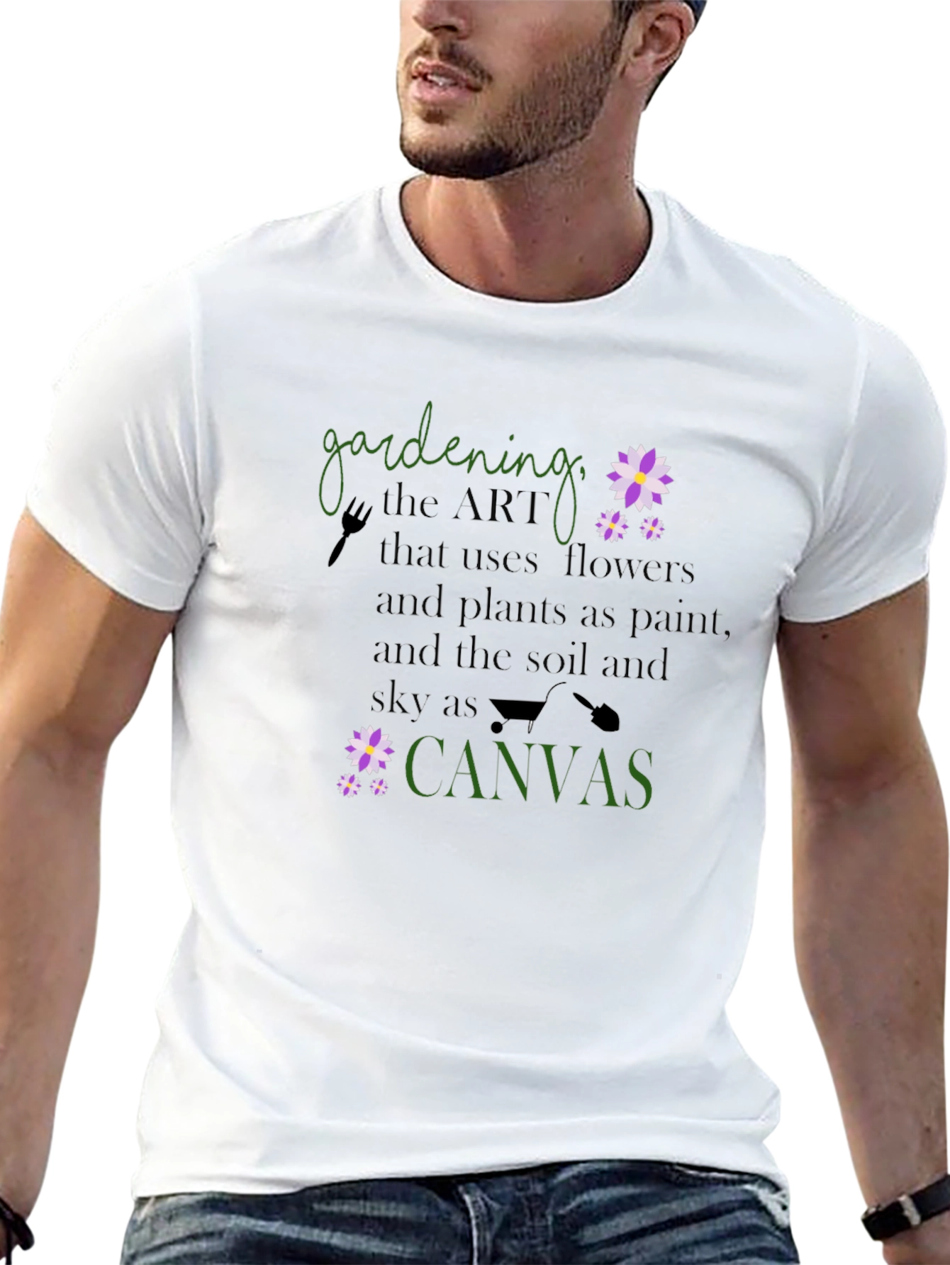 Gardening Art T-Shirt - Nature Lover Tee