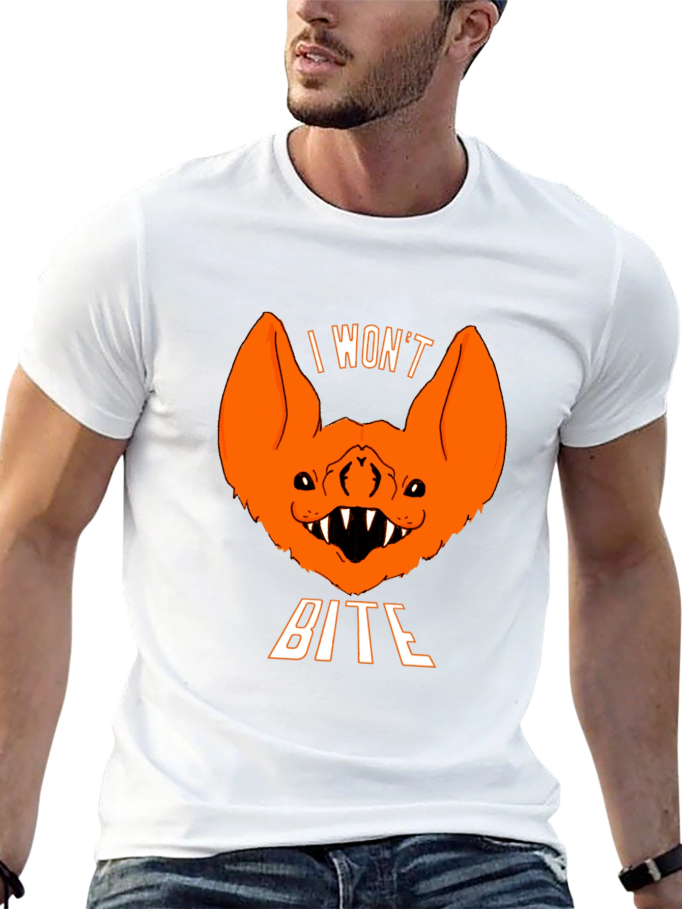 Halloween Bat T-Shirt - I Wont Bite