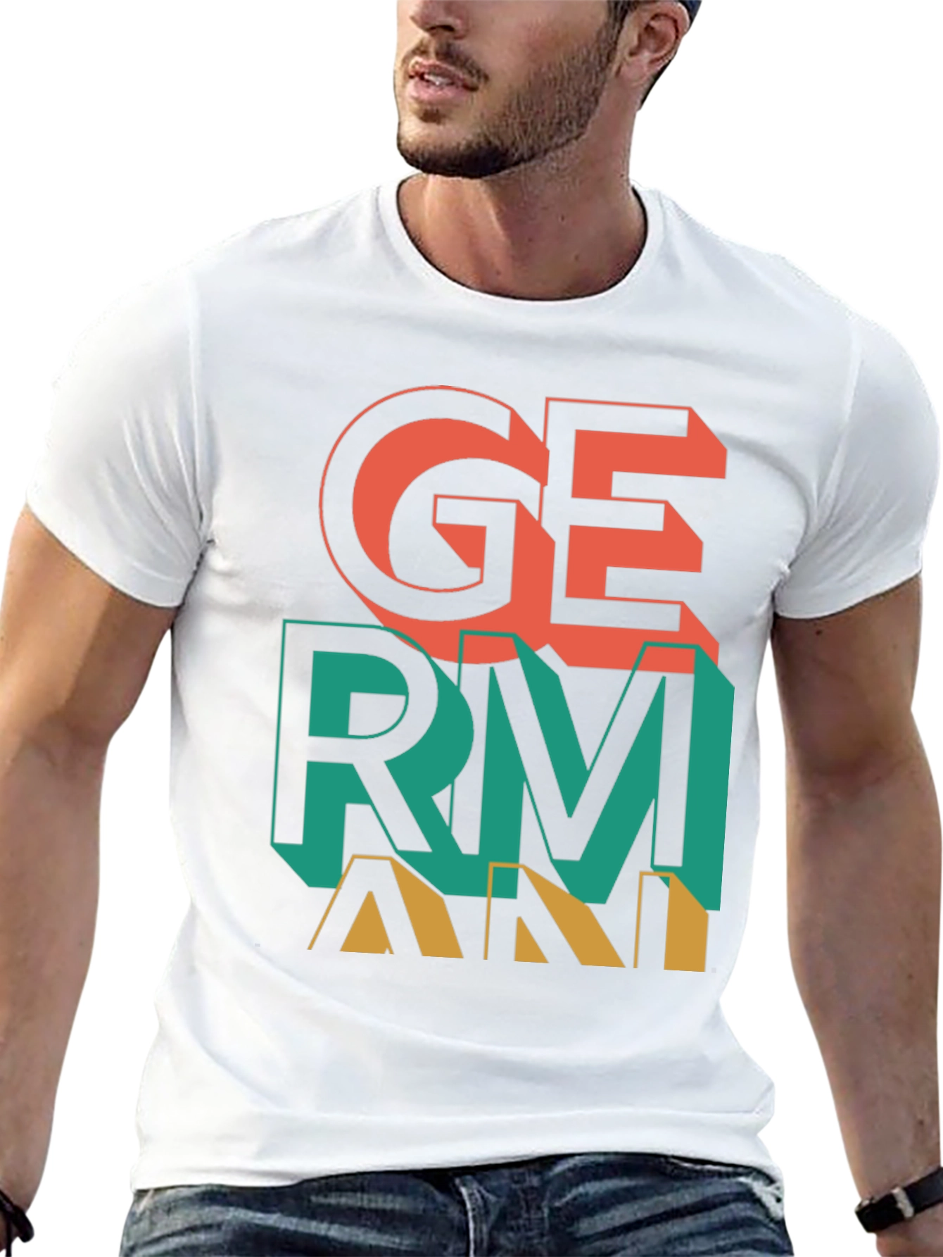 Germany Graphic Print Crew Neck T-Shirt