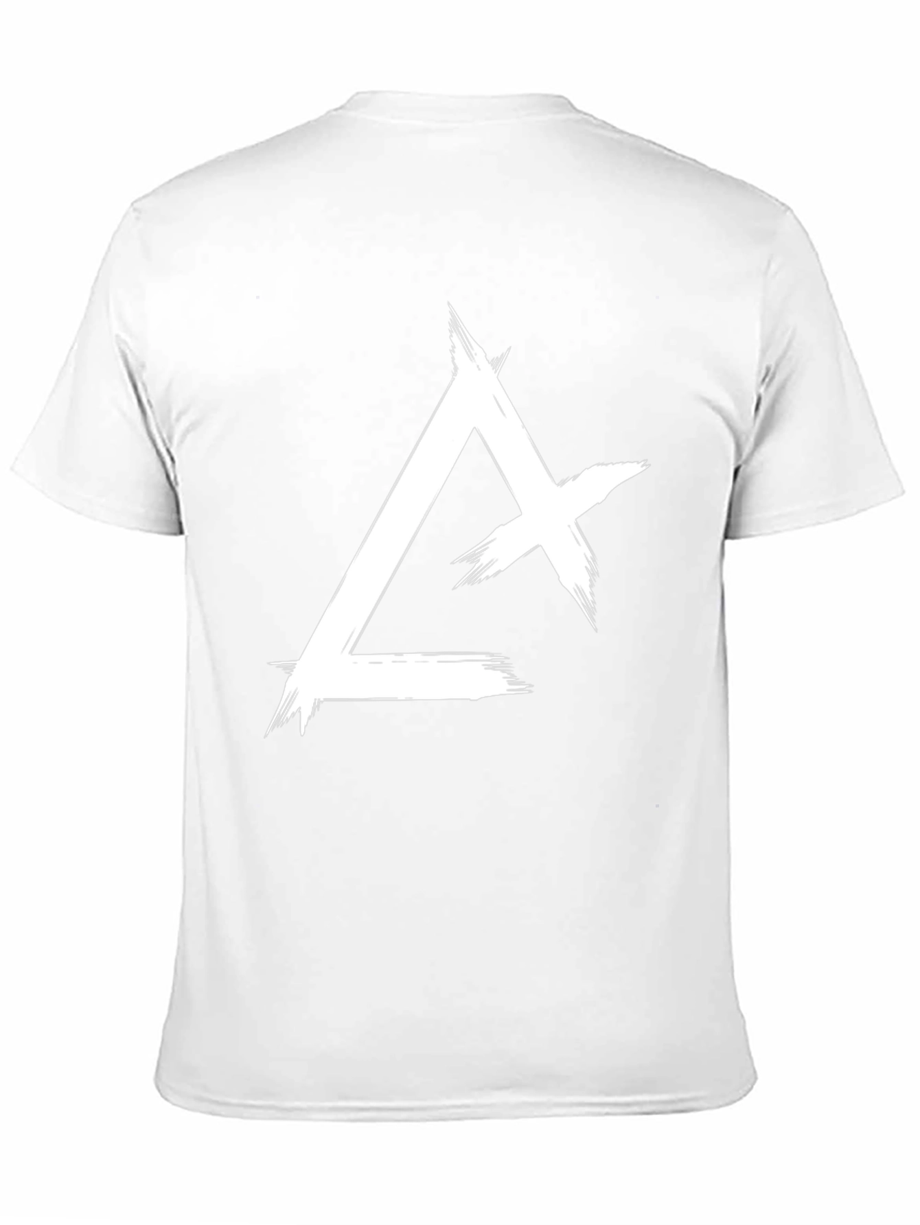 Abstract Triangle Graphic Tee - Black