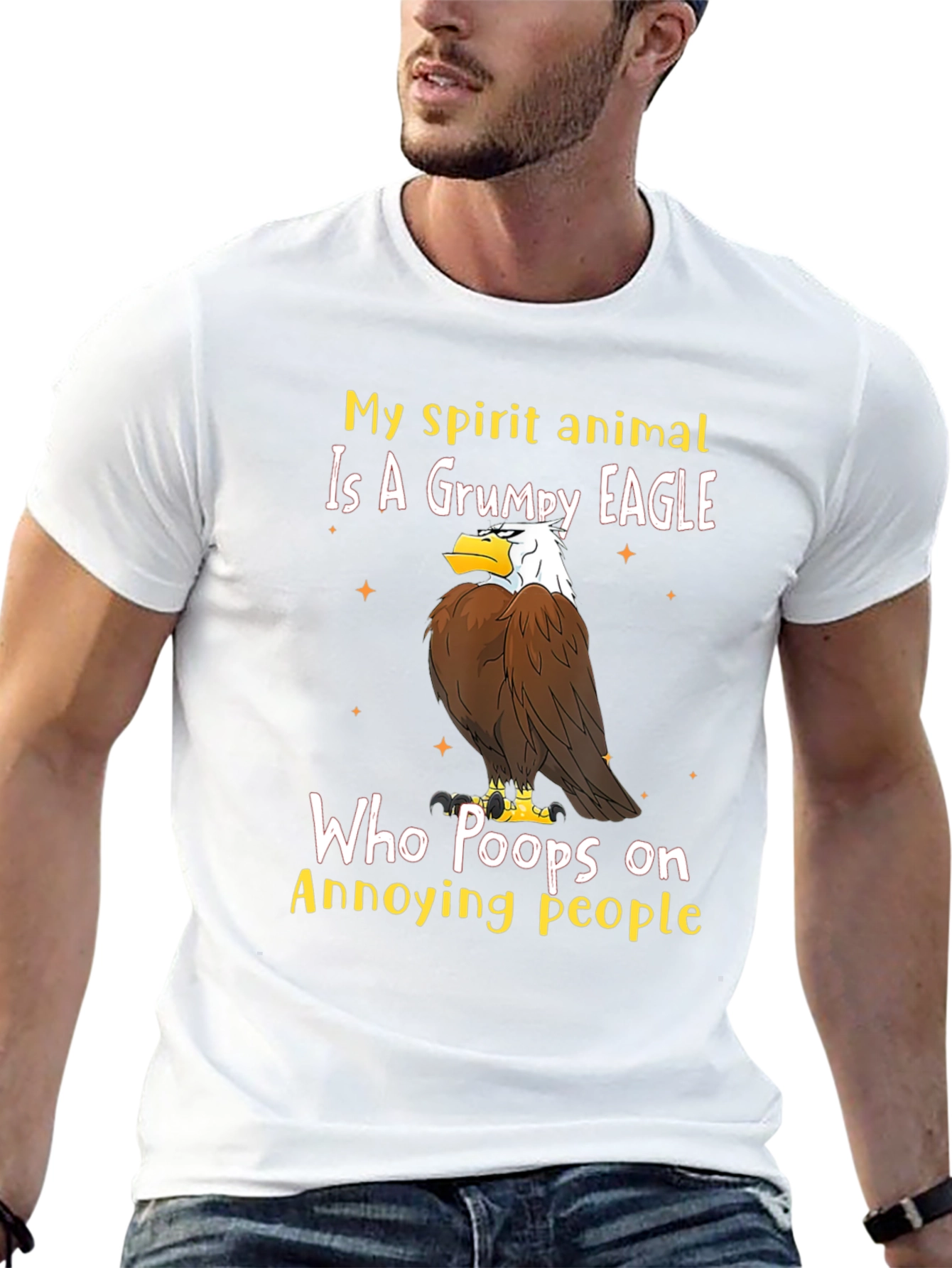 Grumpy Eagle T-Shirt - Annoying People Humor Tee