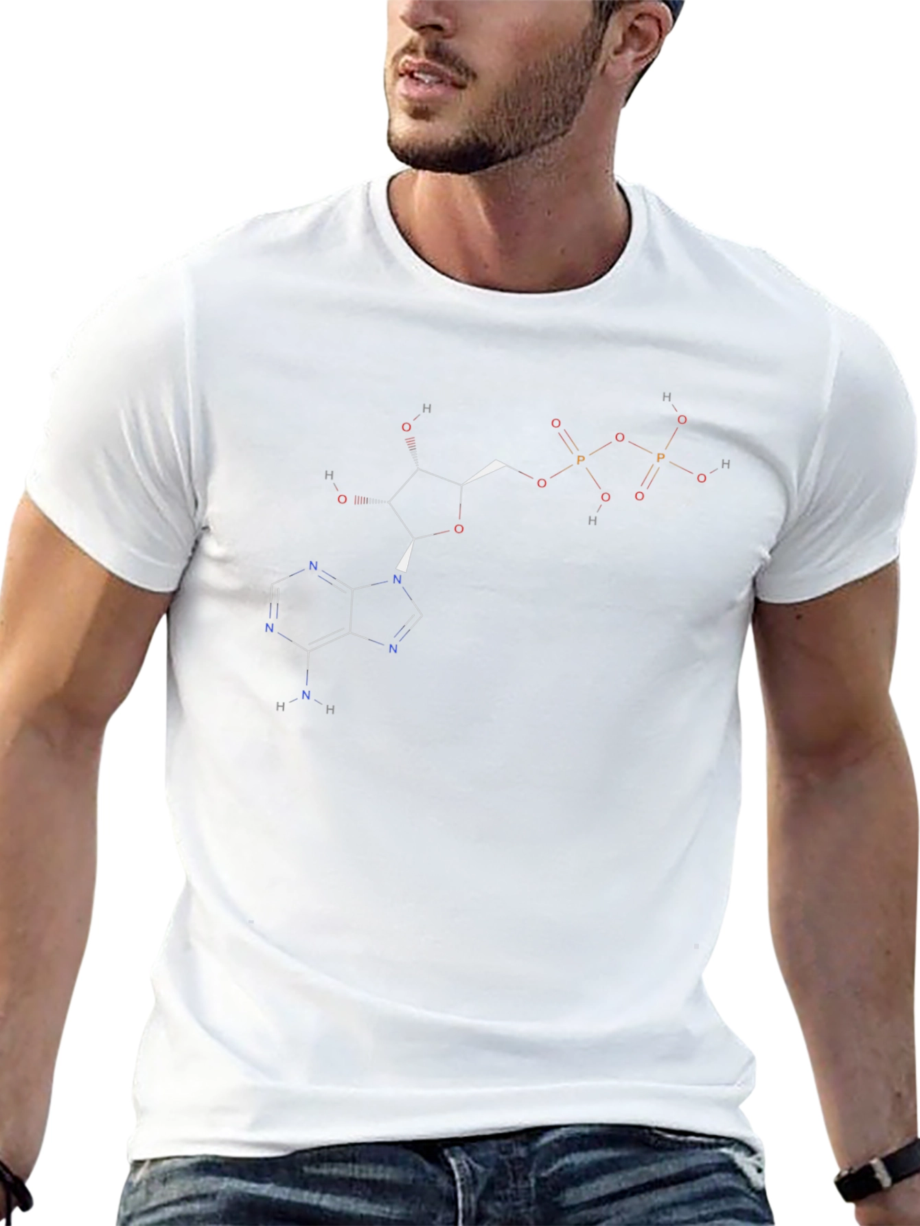 Adenosine Triphosphate (ATP) Graphic Black T-Shirt