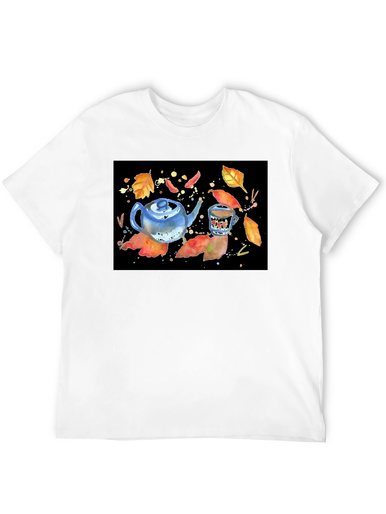 Autumn Tea Party T-Shirt - Cozy & Stylish Design