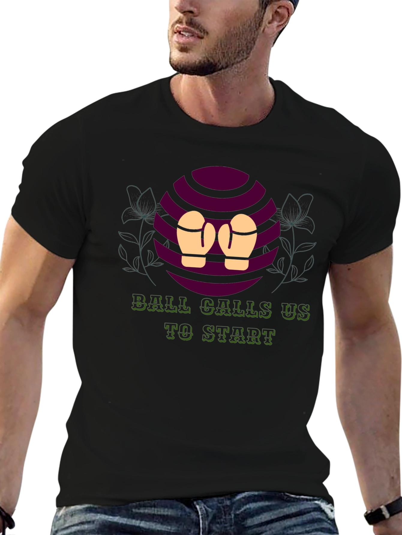 Ball Calls Us to Start Black T-Shirt