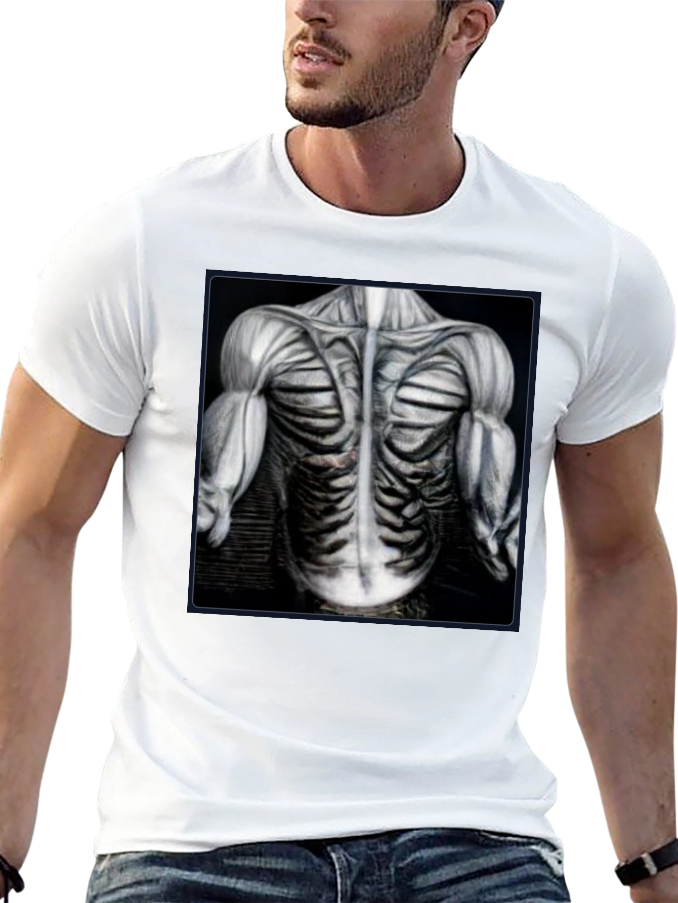 Anatomical Muscle T-Shirt - Bodybuilding Gym Tee