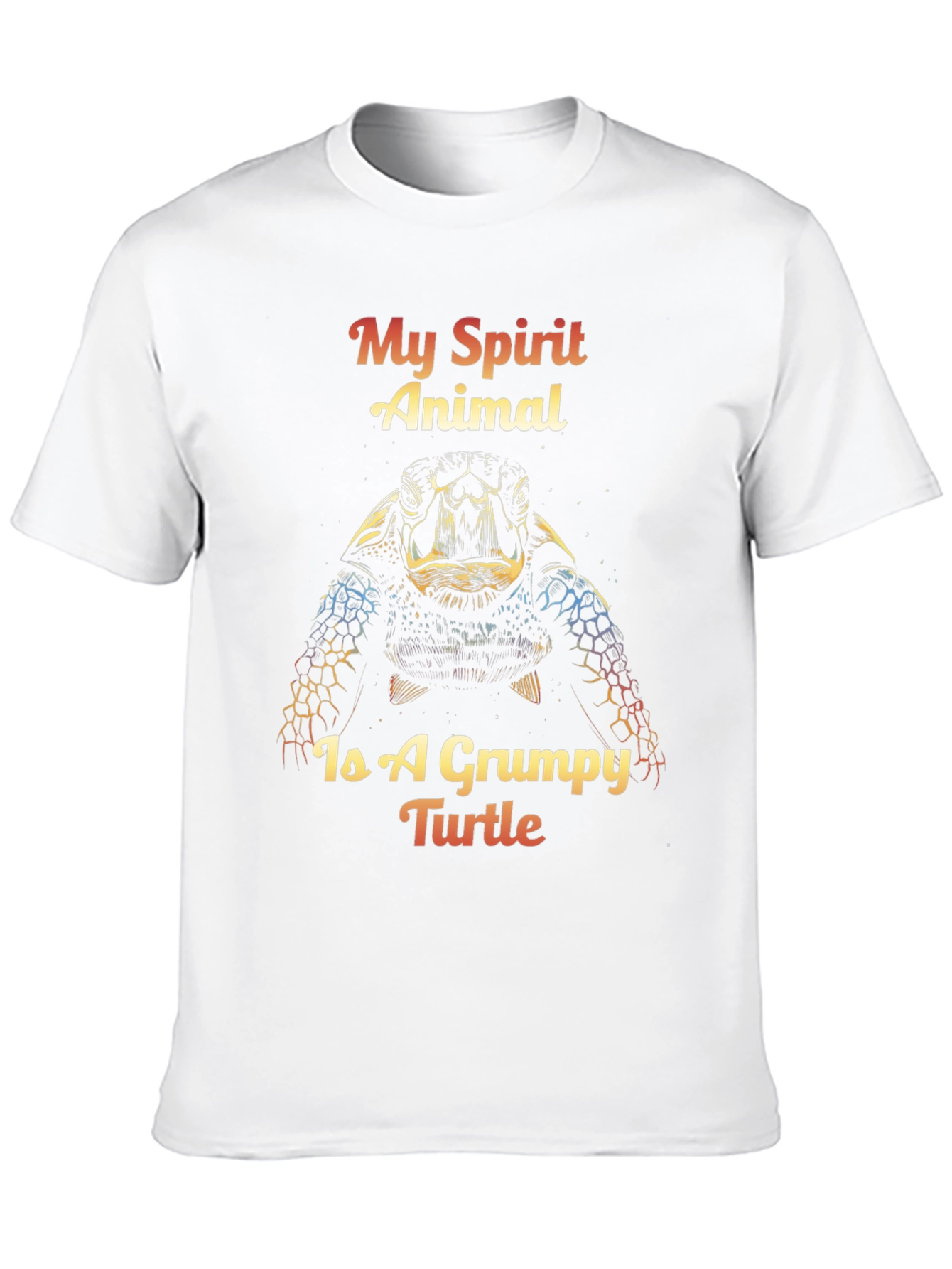 Grumpy Turtle Spirit Animal Graphic T-Shirt