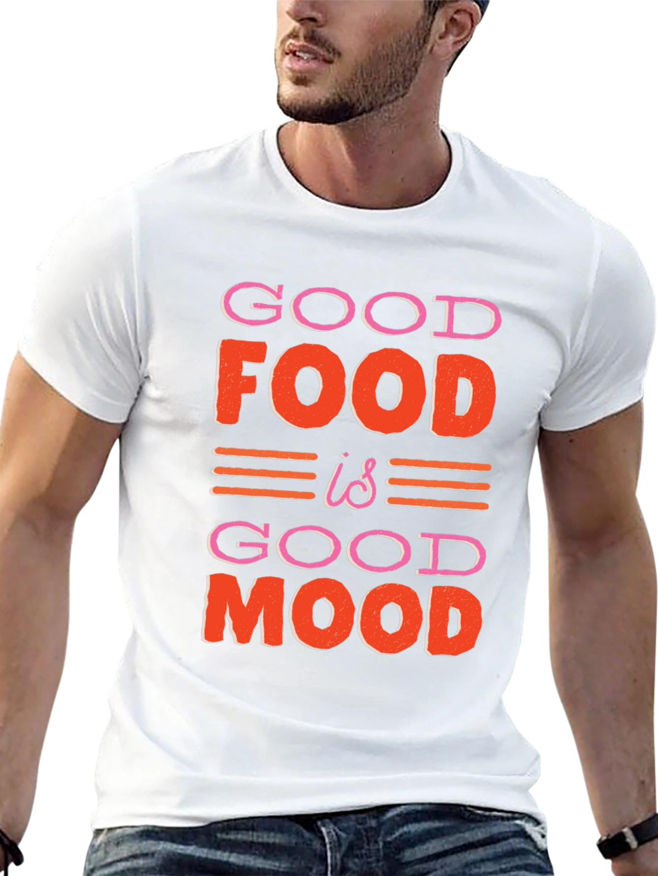 Good Food Good Mood Graphic T-Shirt