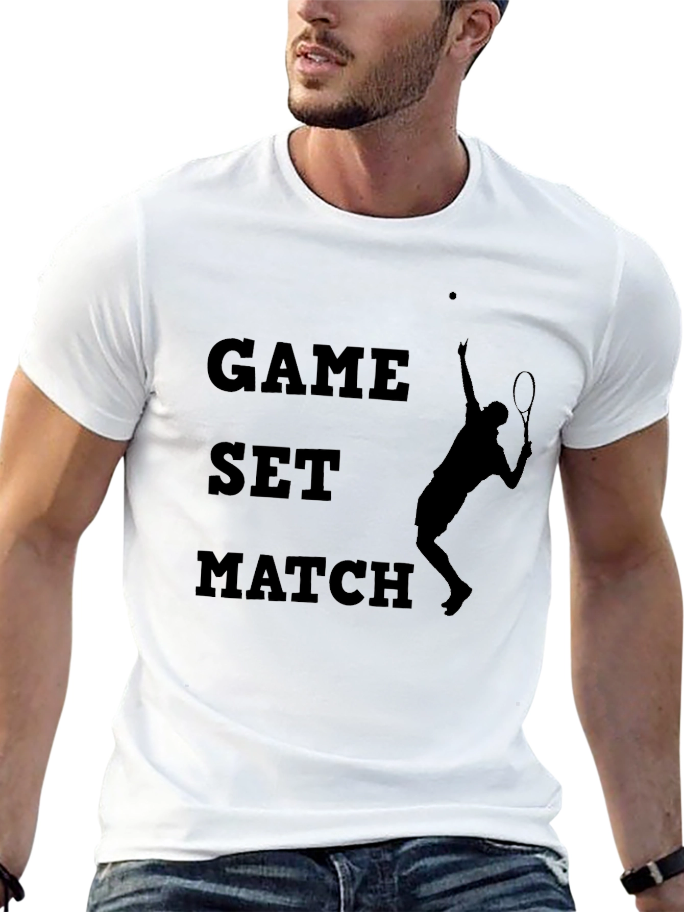Game Set Match Tennis Graphic Tee