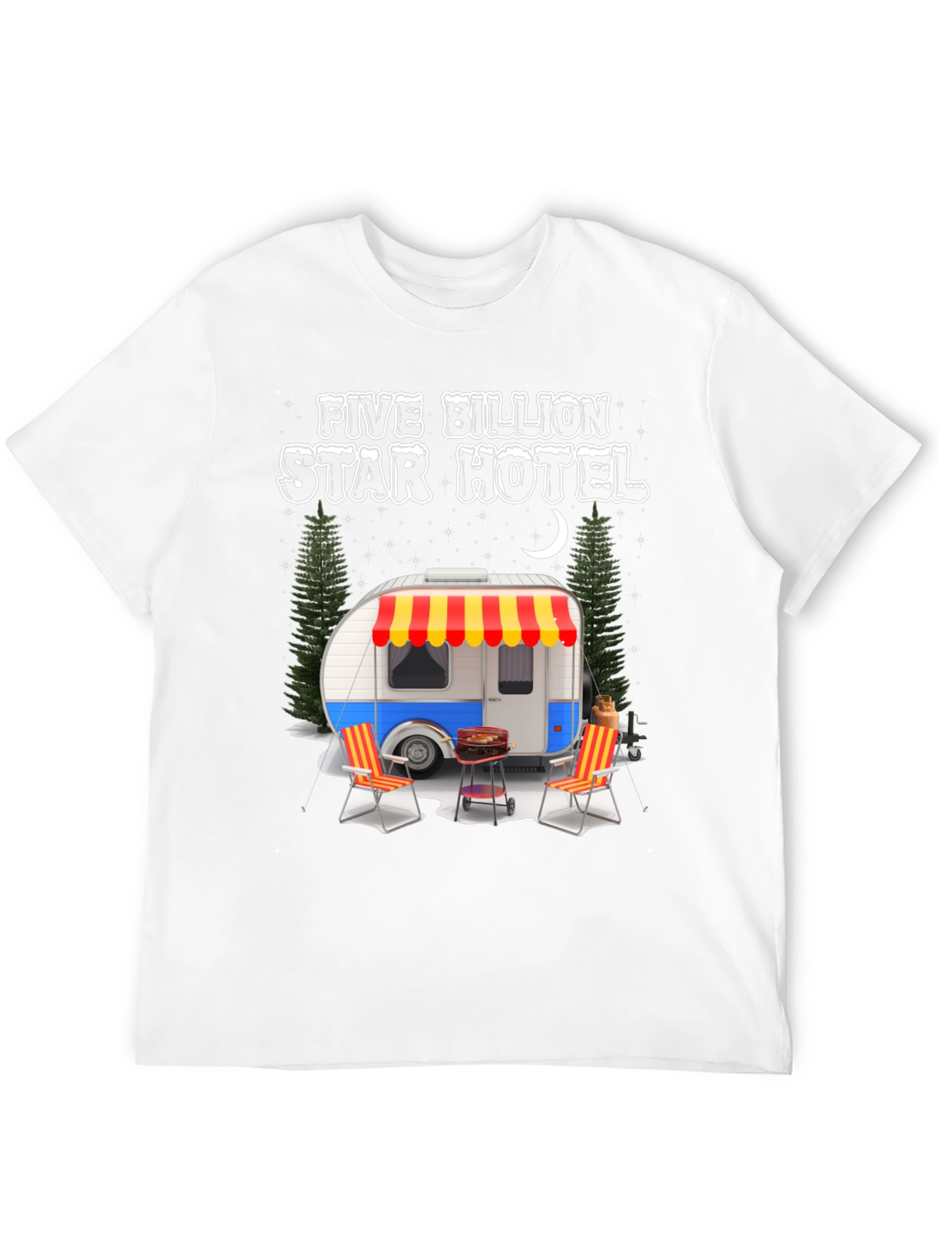 Five Billion Star Hotel Camping Graphic Tee