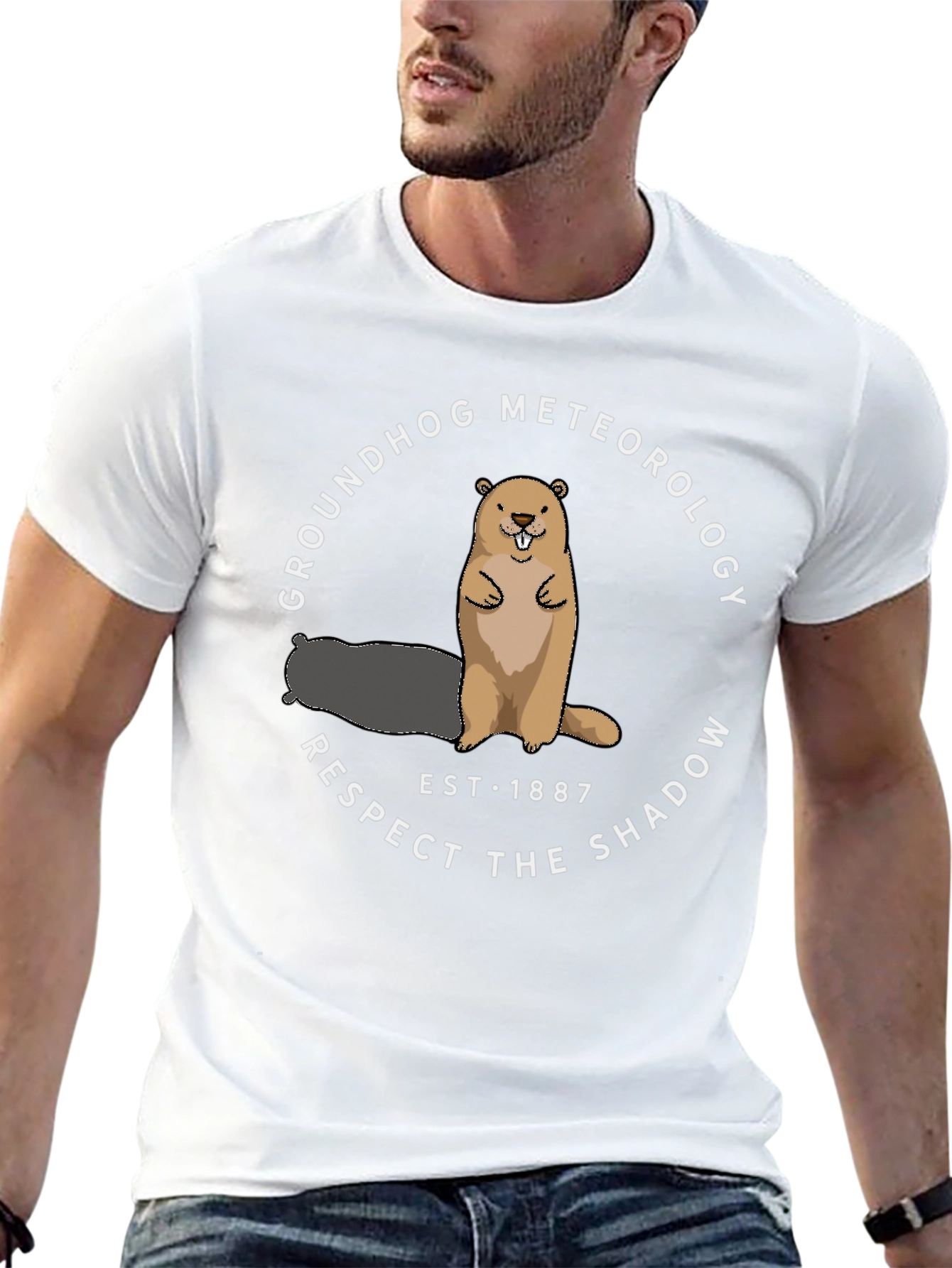 Groundhog Meteorology Respect the Shadow Tee