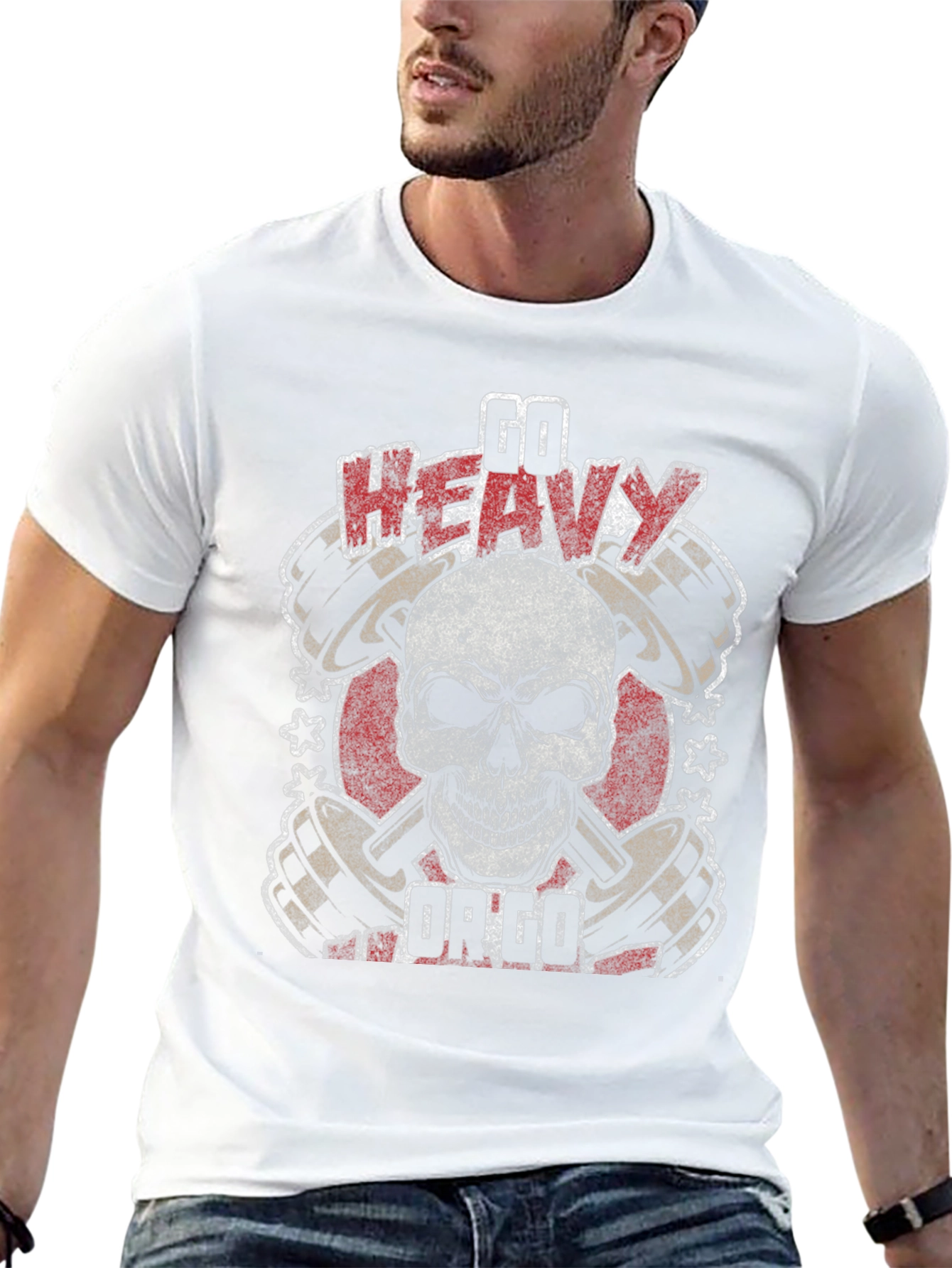 Go Heavy Or Go Home Graphic Tee