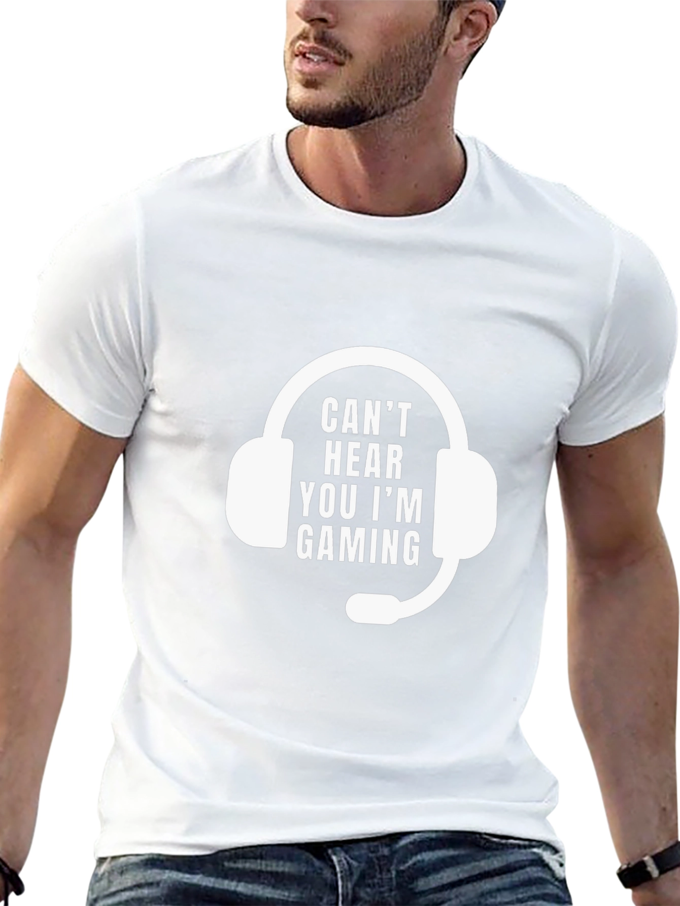 Gaming Headset T-Shirt - Cant Hear You Im Gaming
