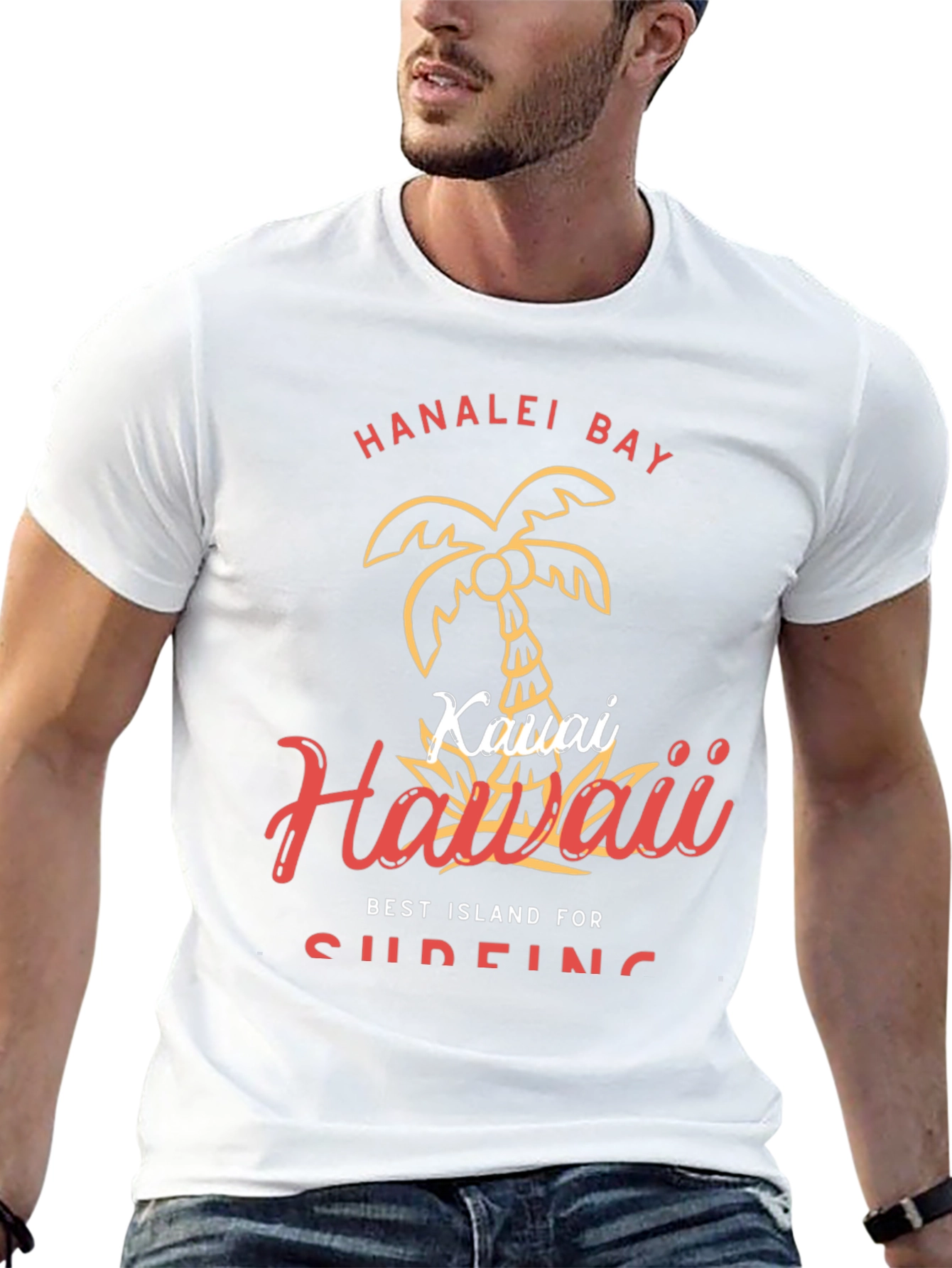Hanalei Bay Hawaii Graphic Tee - Island Style