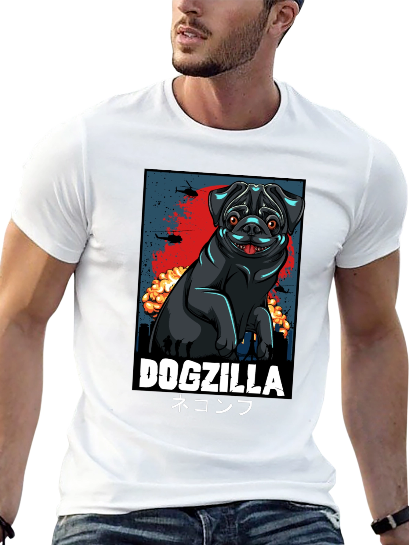 Dogzilla T-Shirt | Pugzilla Tee