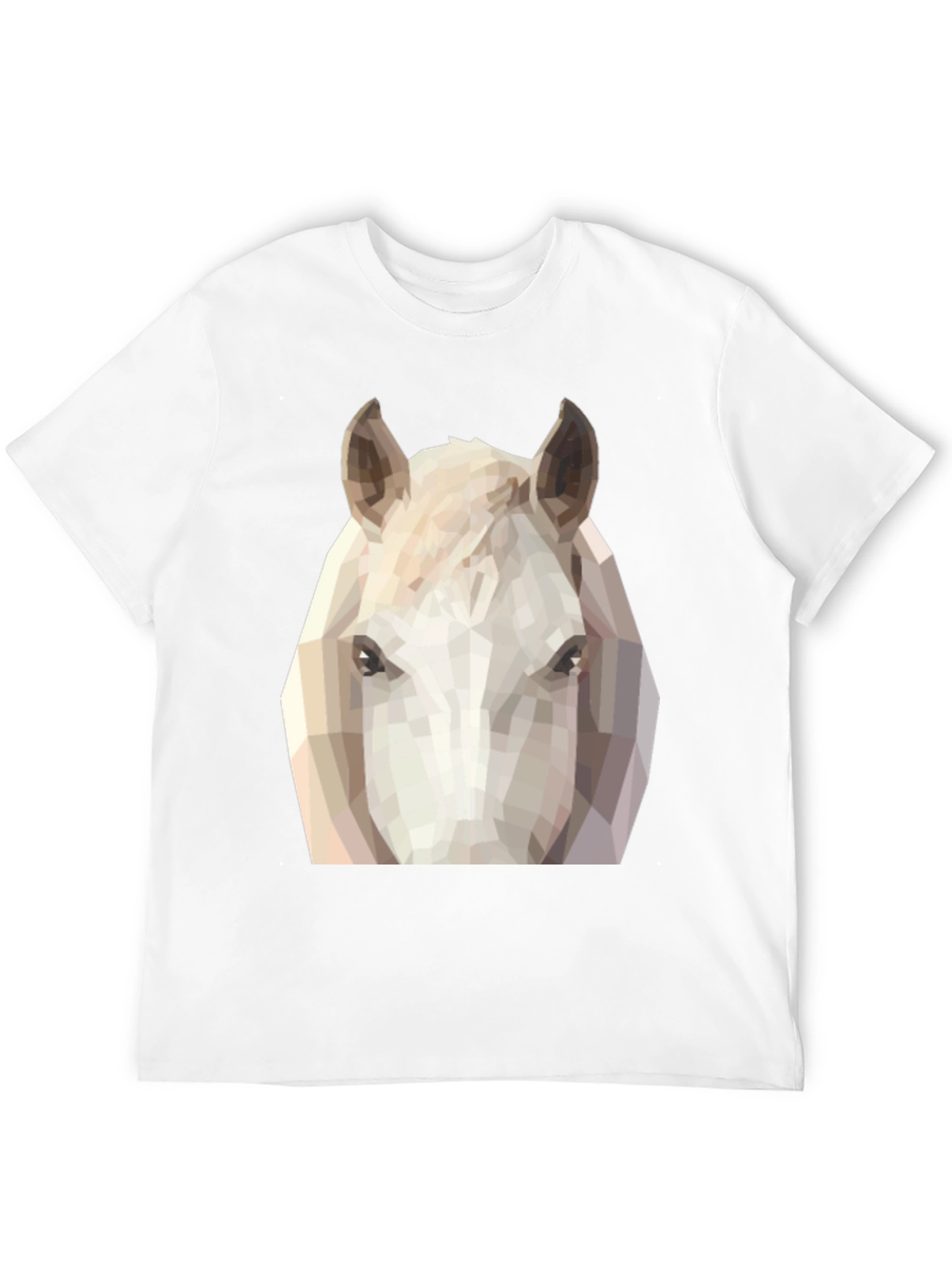 Geometric Horse Tee - Modern Animal Graphic T-Shirt