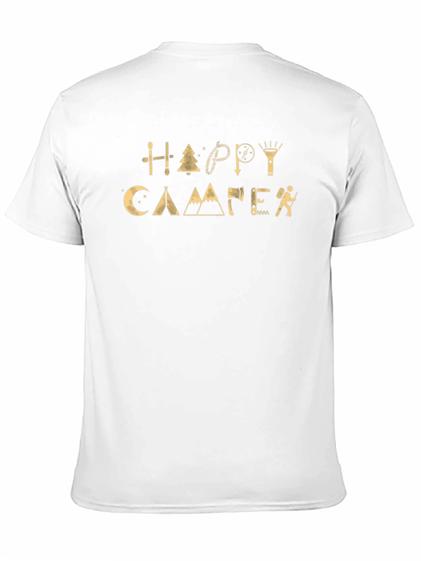 Happy Camper Graphic T-Shirt - Camping Adventure Tee