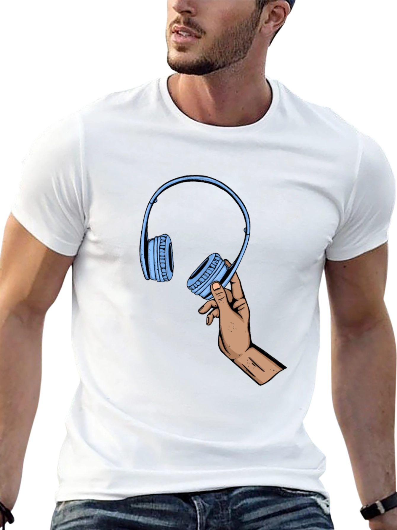 Headphone Graphic Tee - Music Lovers Gift