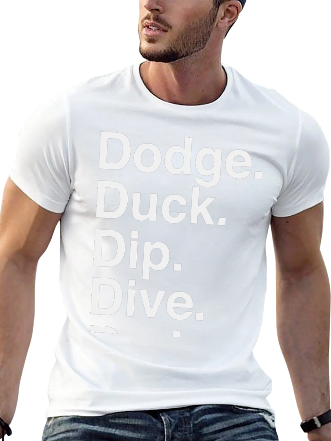 Dodge Duck Dip Dive Funny Graphic Tee