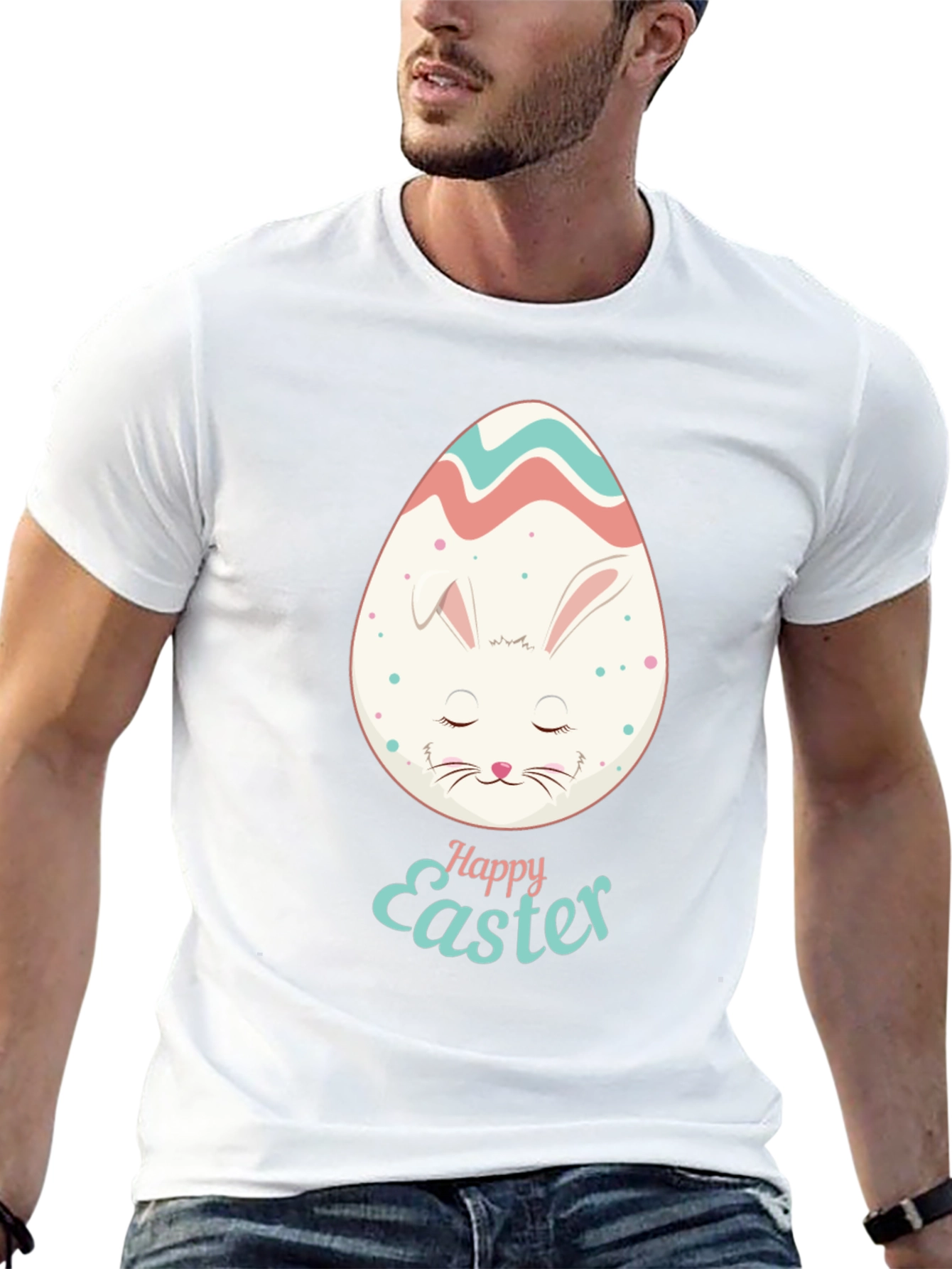 Happy Easter Bunny Egg Graphic Tee