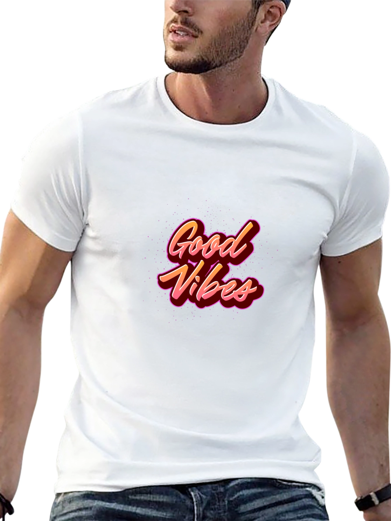 Good Vibes Graphic T-Shirt - Black