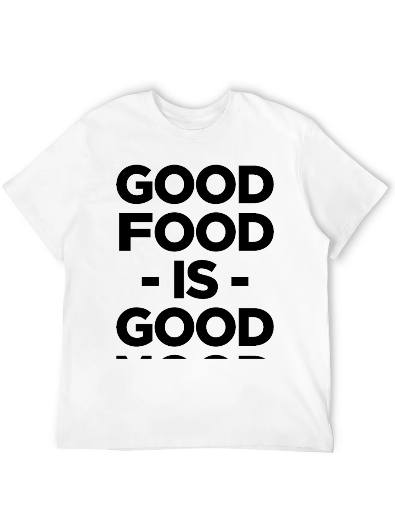 Good Food is Good Mood Black Graphic Tee