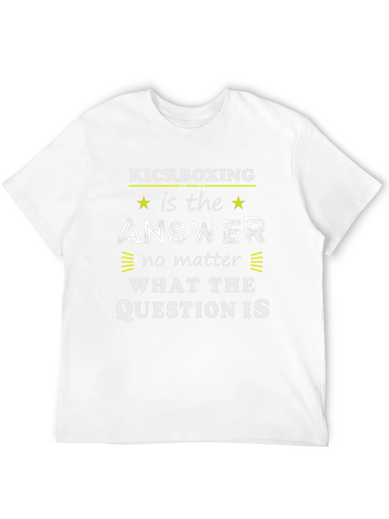 Kickboxing Answer Tee - Black Graphic T-Shirt