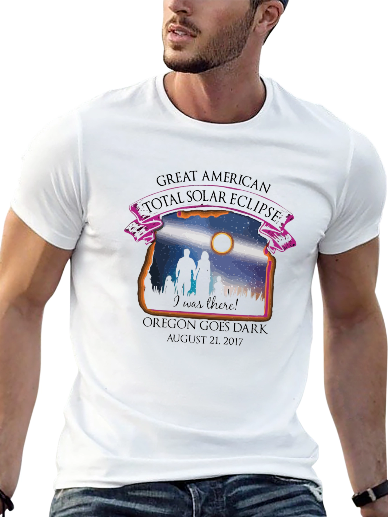 Great American Eclipse T-Shirt: Oregon Goes Dark 2017