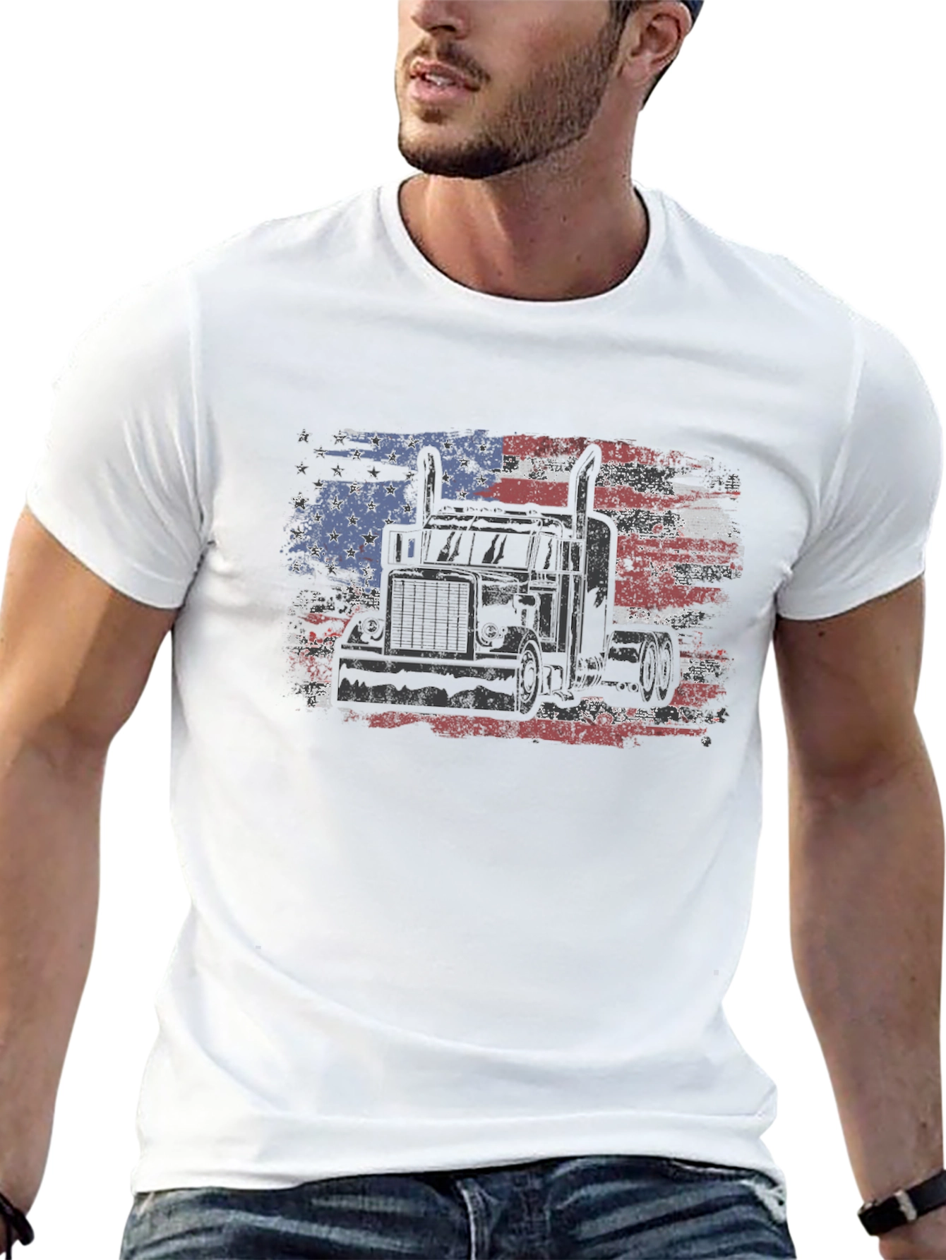 American Trucker Flag T-Shirt