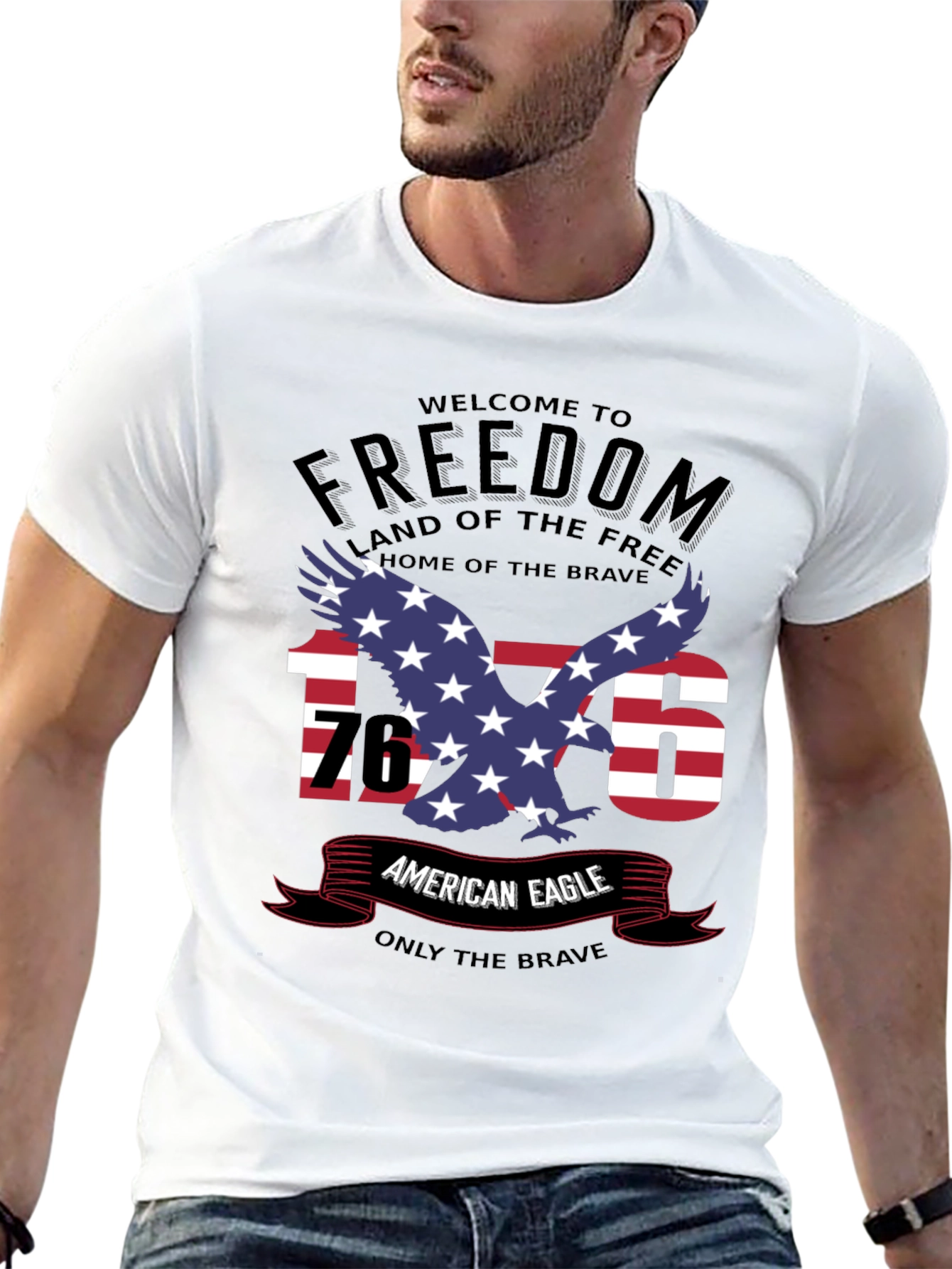 American Eagle Freedom T-Shirt - Patriotic USA Pride