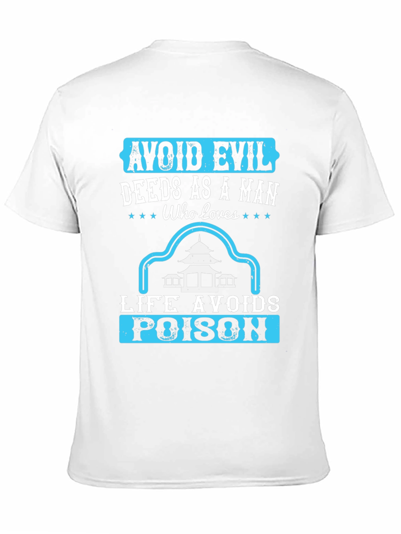 Avoid Evil Deeds T-Shirt - Graphic Print Tee