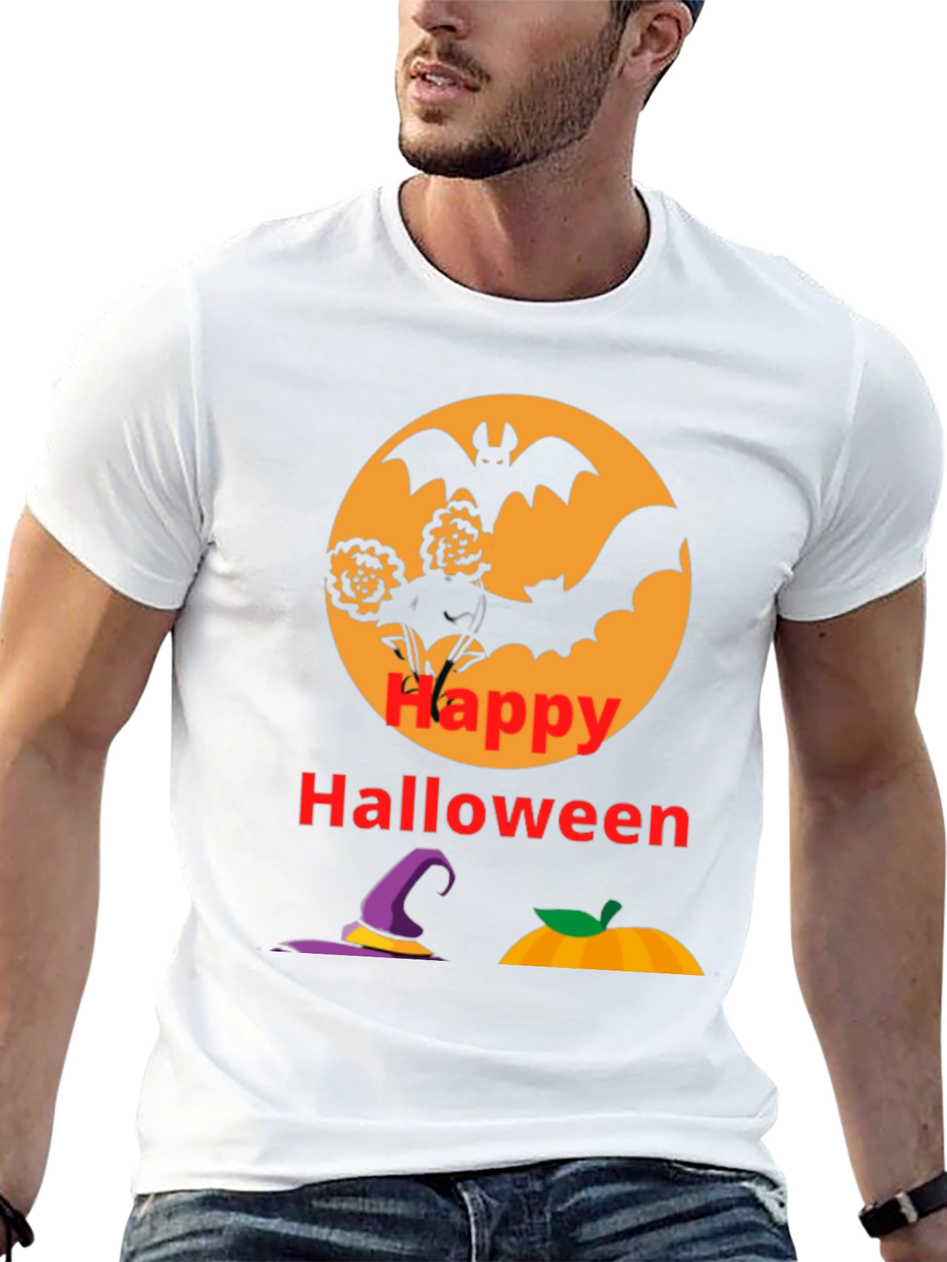 Happy Halloween Black T-Shirt
