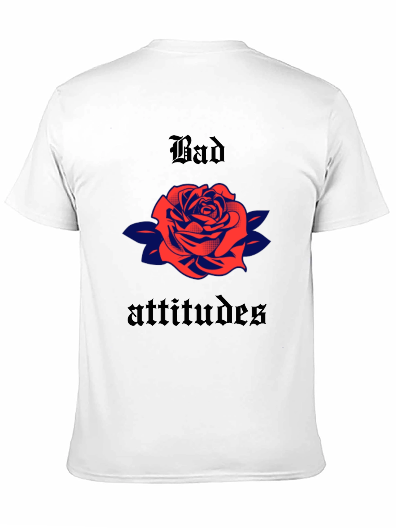 Bad Attitudes Rose Graphic Tee - Classic Style