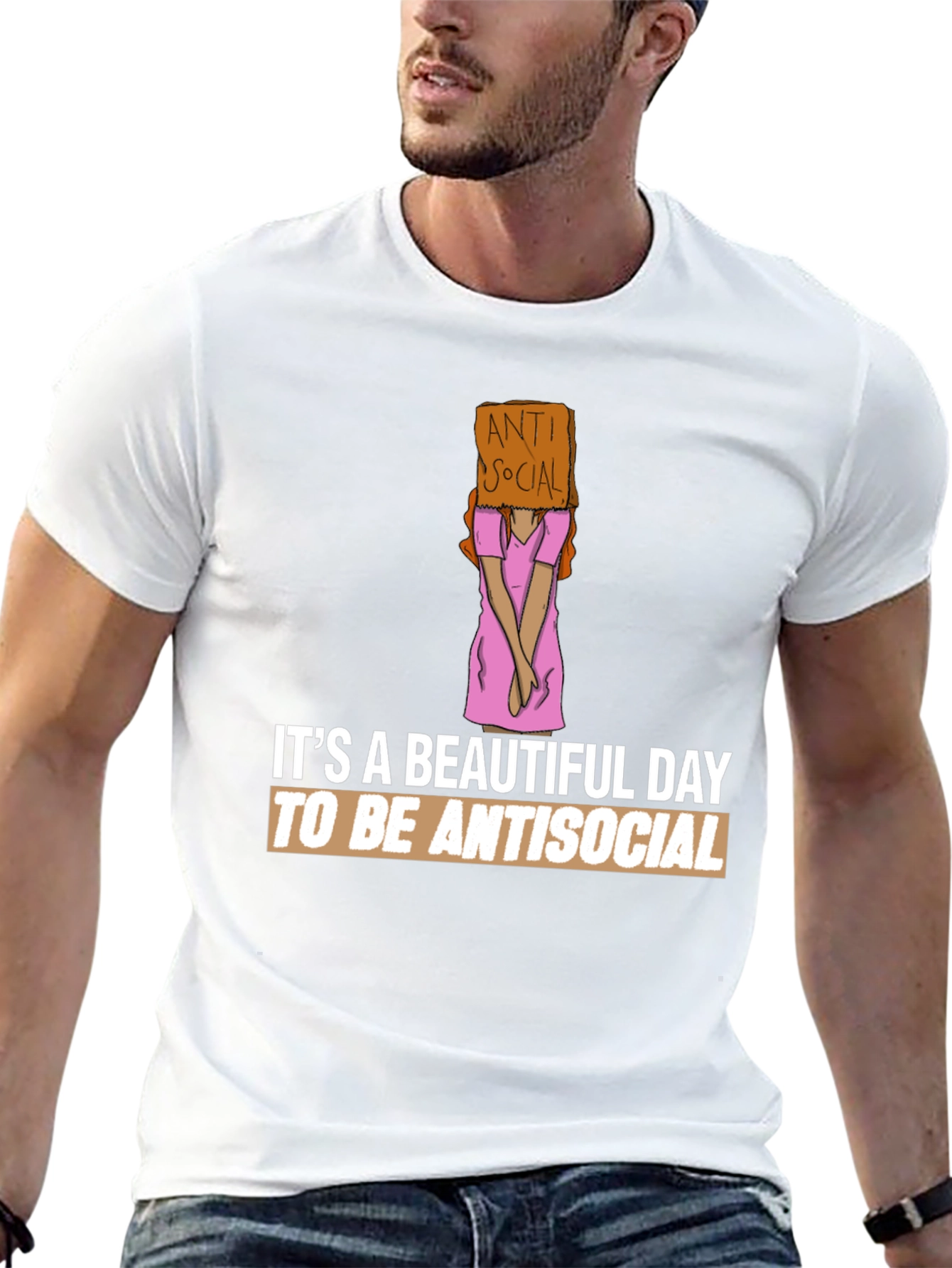 Antisocial Graphic Tee - Beautiful Day to be Antisocial