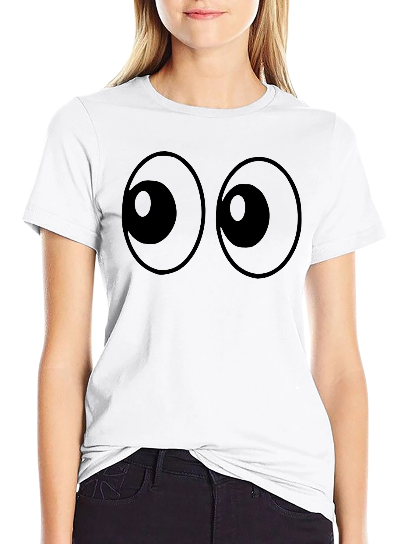 Googly Eyes Black T-Shirt