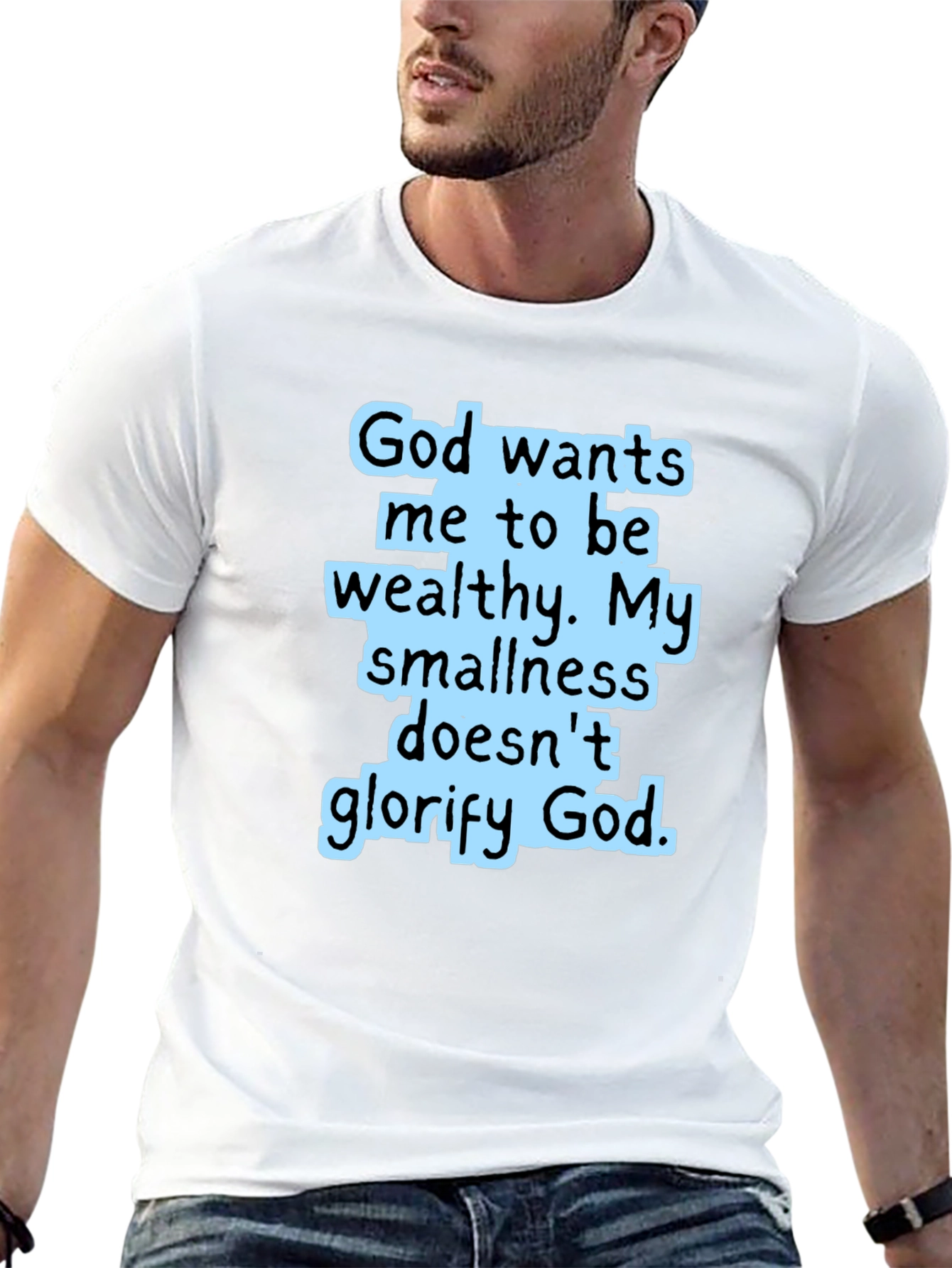 God Wants Me To Be Wealthy Black T-Shirt