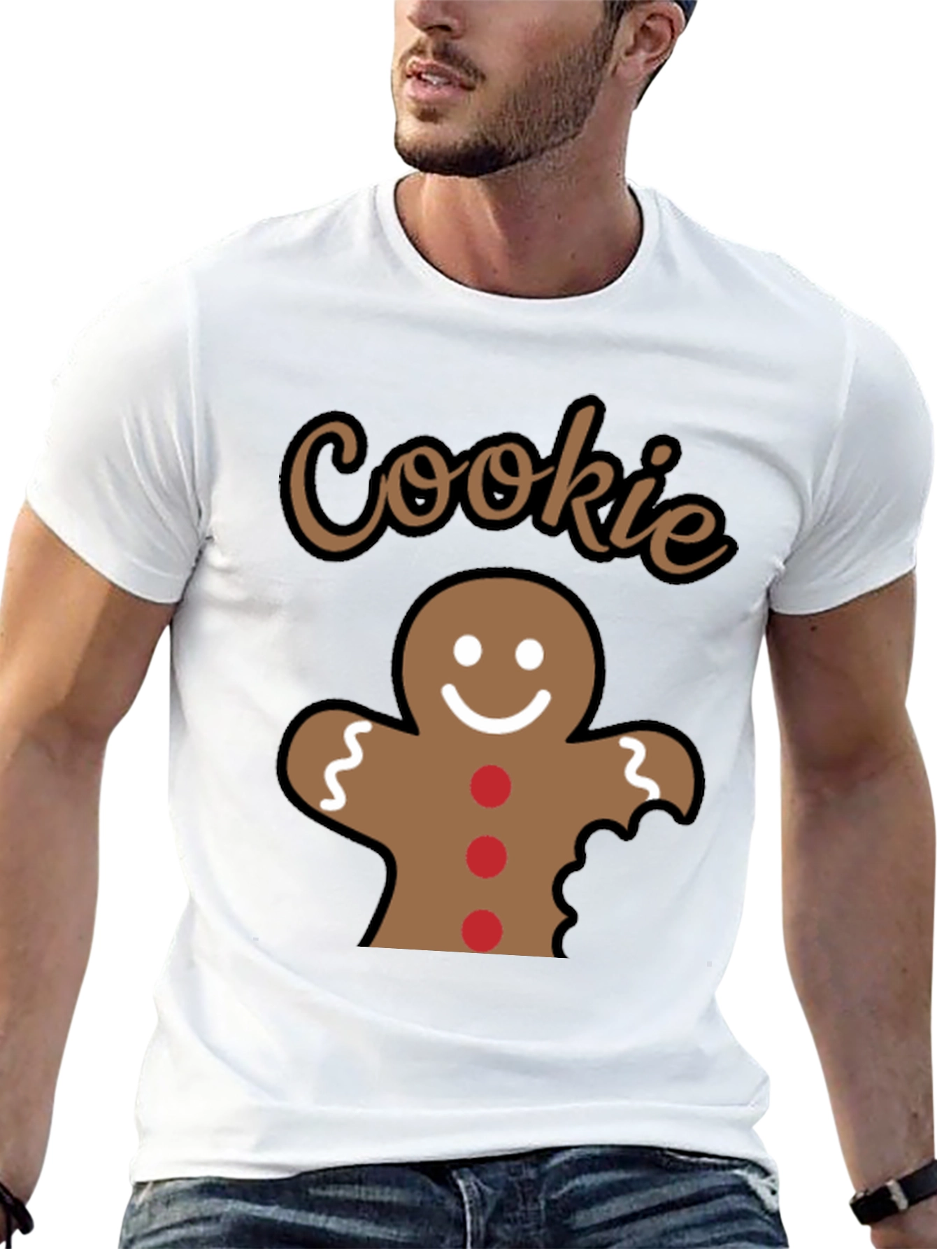 Gingerbread Cookie Bite Christmas T-Shirt