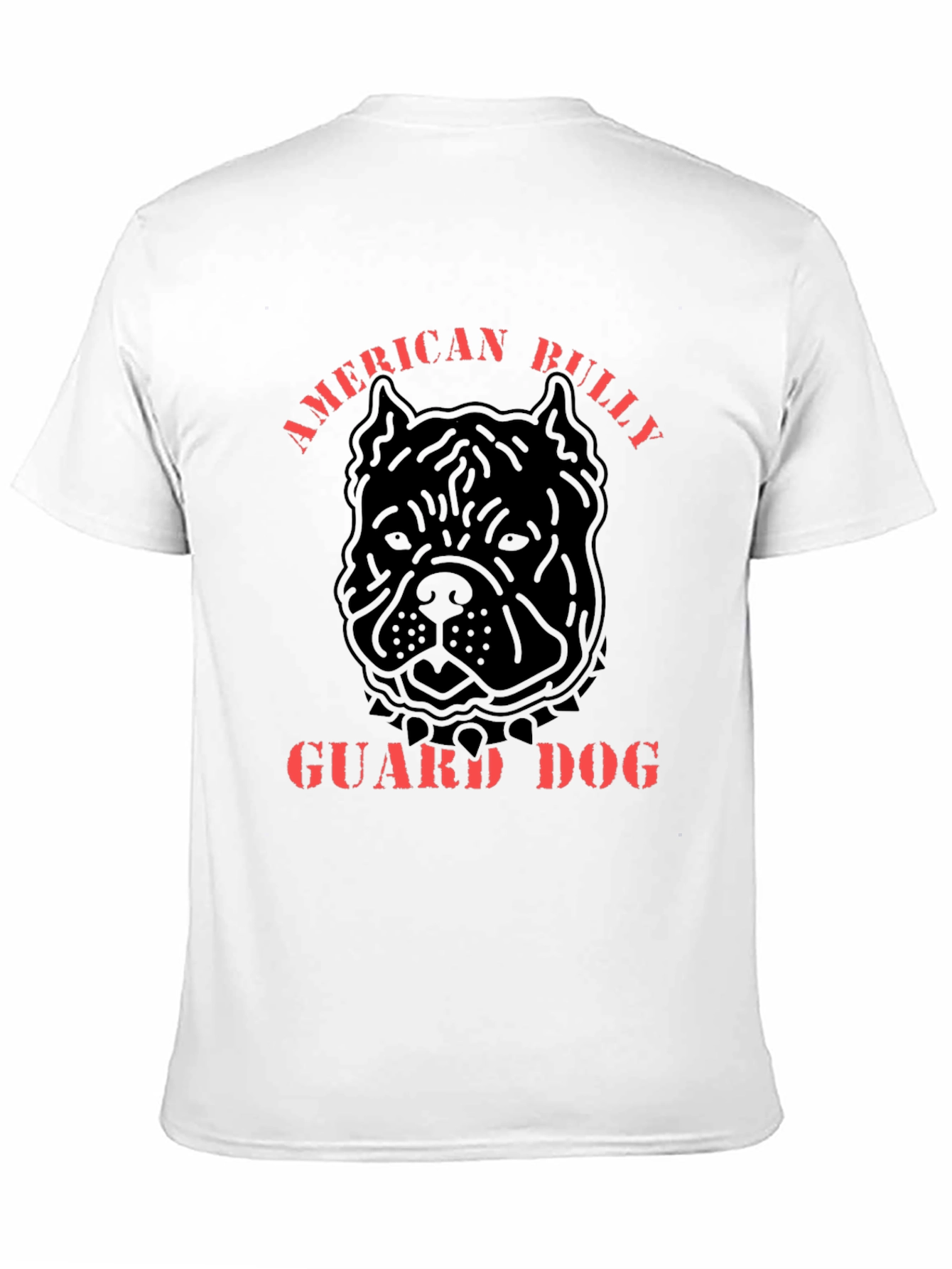 American Bully Guard Dog Black Graphic T-Shirt