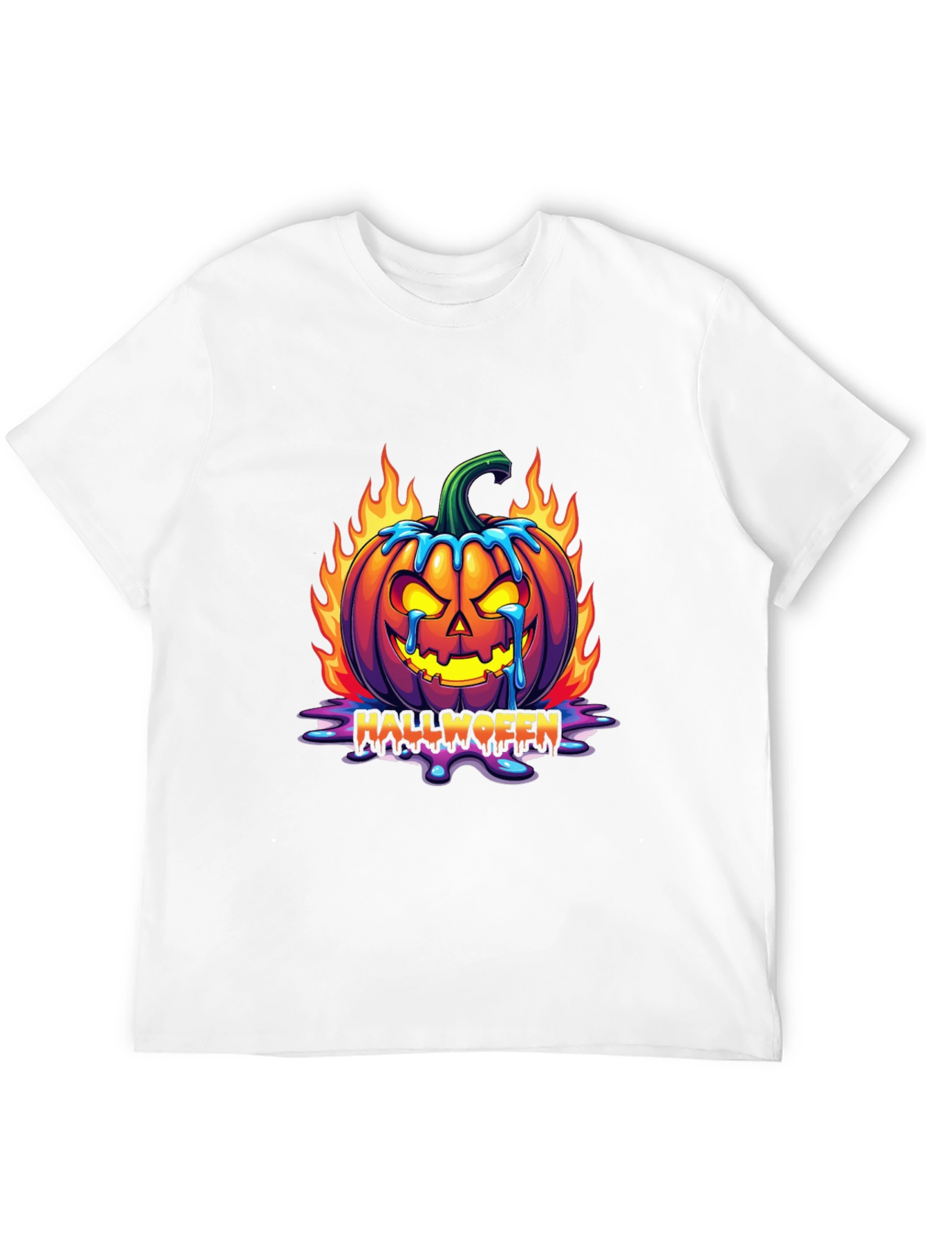 Halloween Pumpkin Graphic Tee - Spooky Fun!