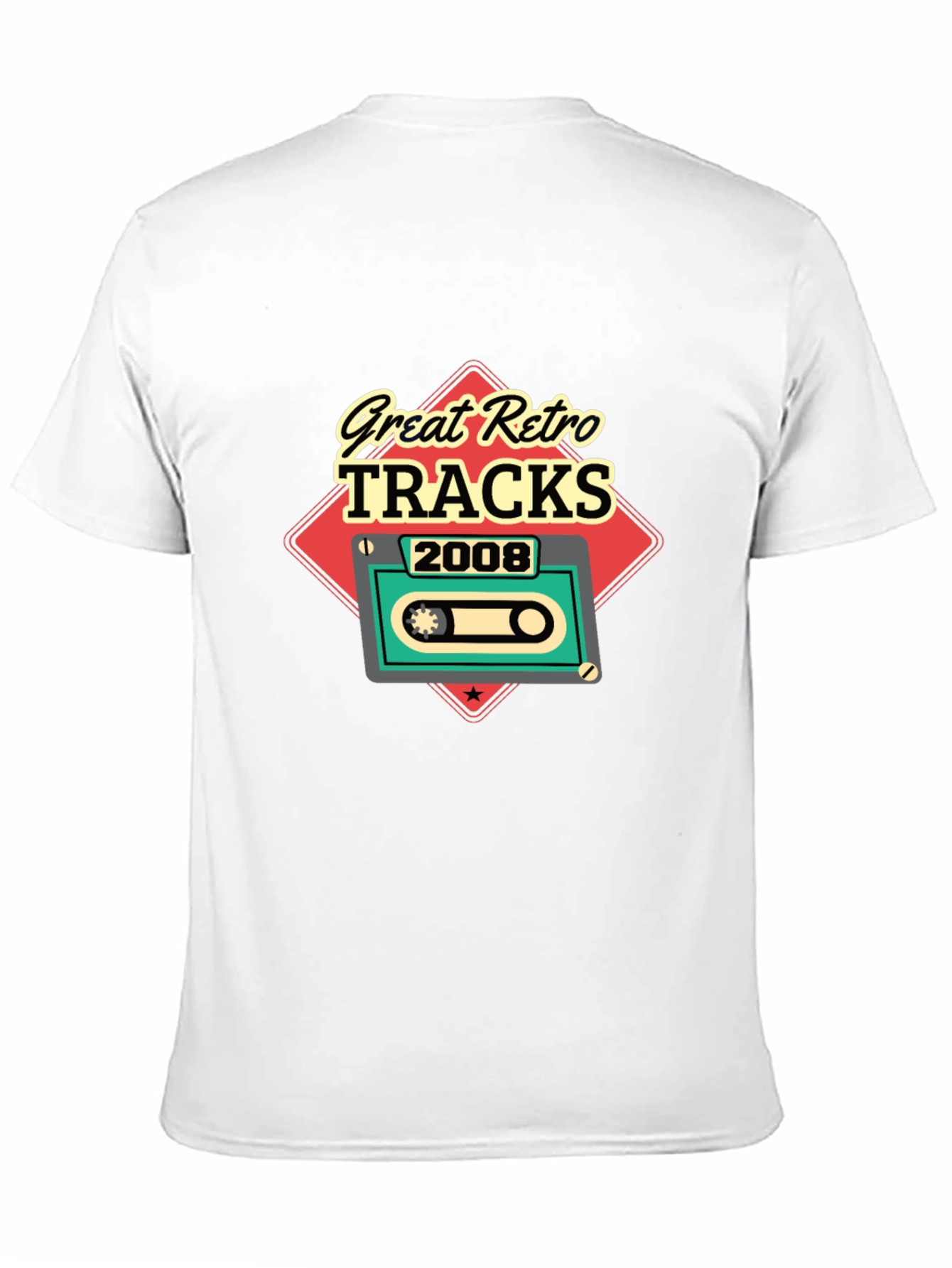 Great Retro Tracks 2008 Black T-Shirt
