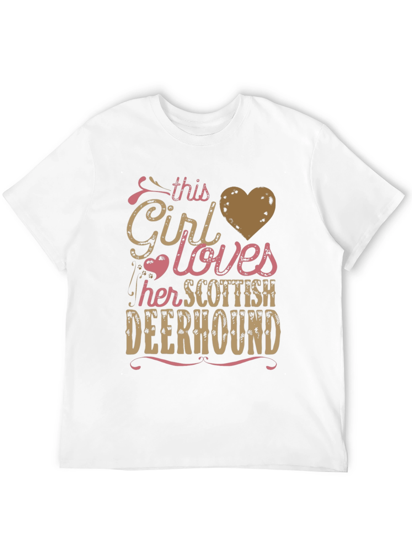 Girl Loves Scottish Deerhound T-Shirt