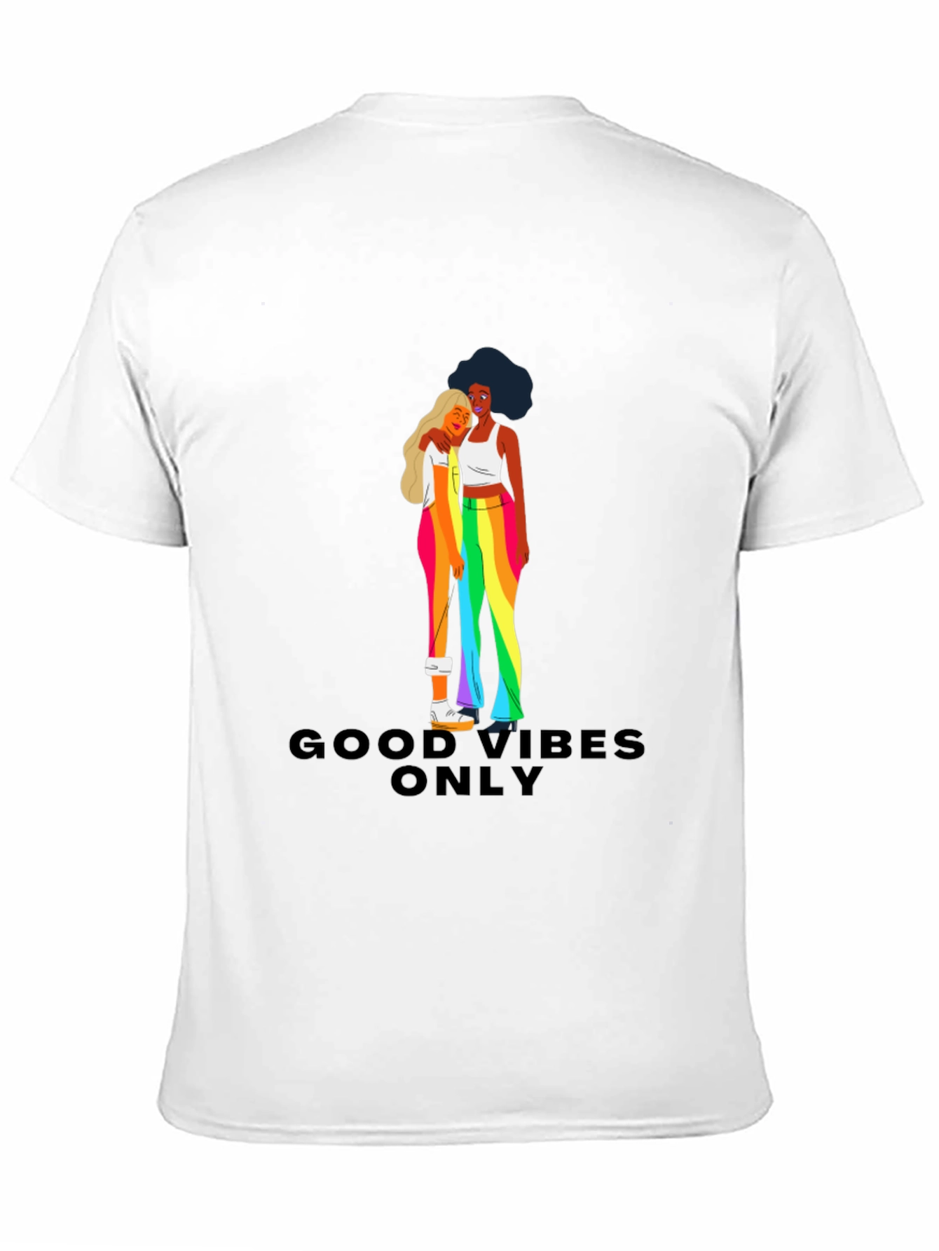 Good Vibes Only Pride Graphic Tee