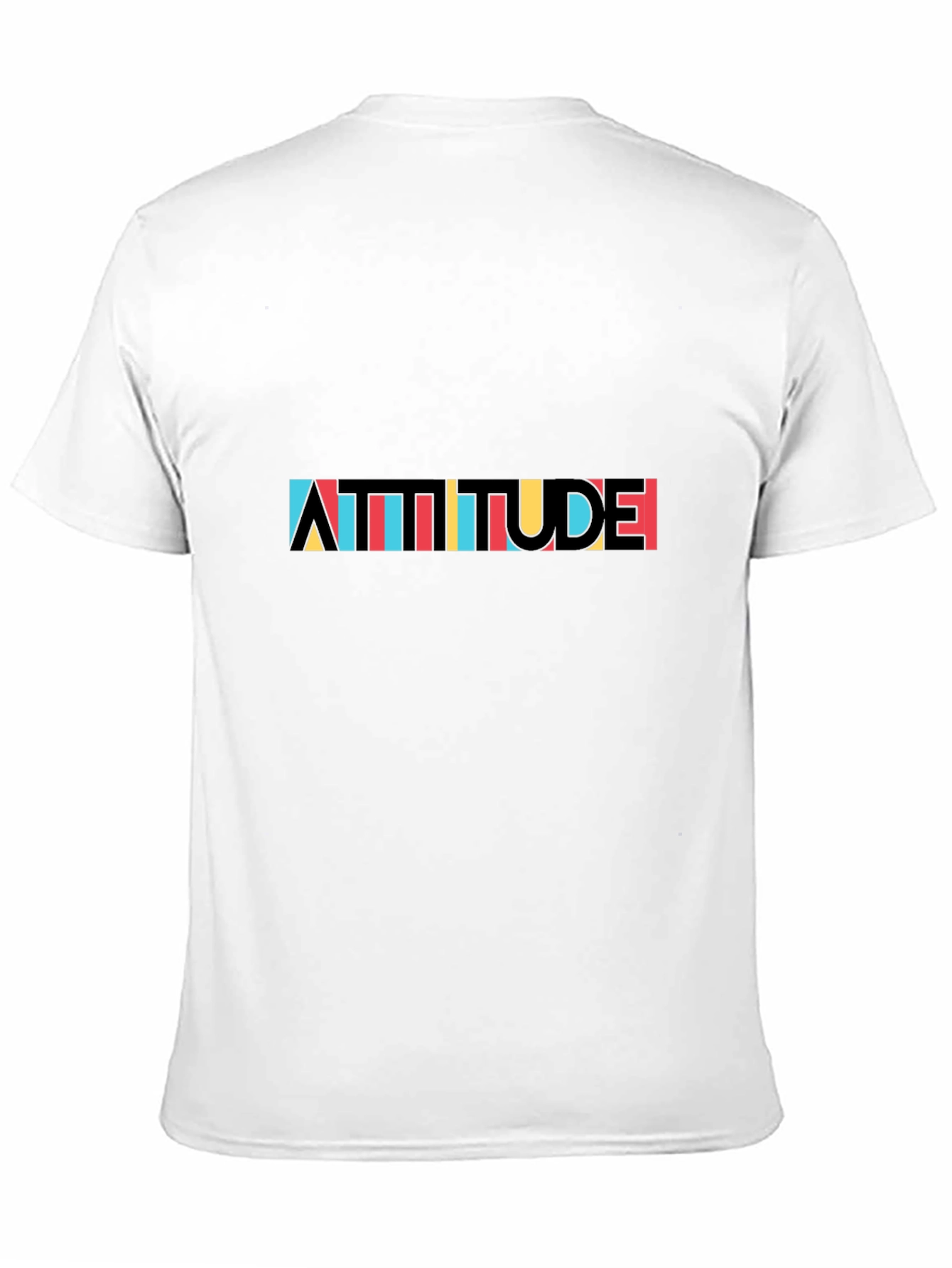 Attitude Graphic Tee - Trendy Mens Black T-Shirt