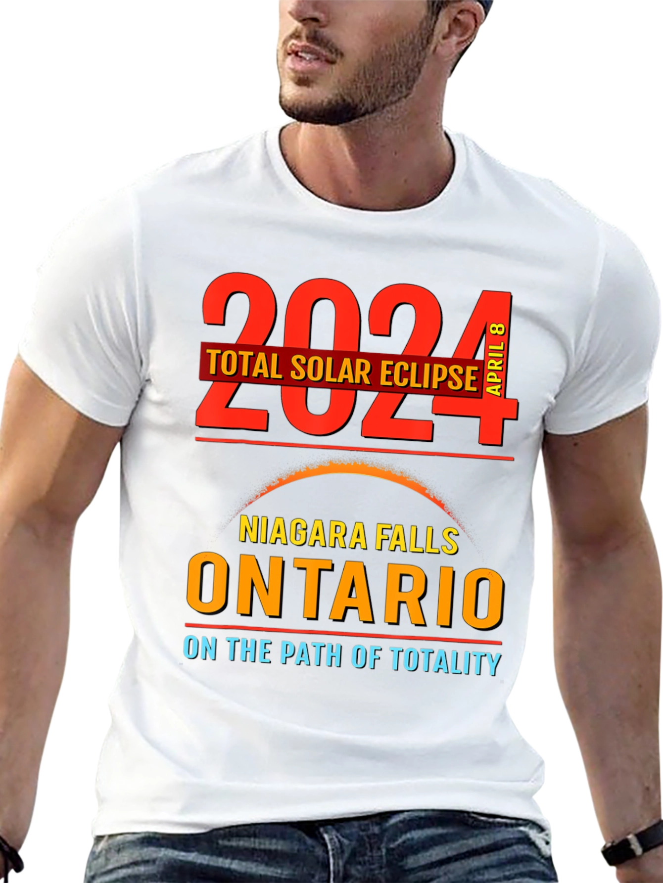 2024 Total Solar Eclipse T-Shirt Niagara Falls Ontario