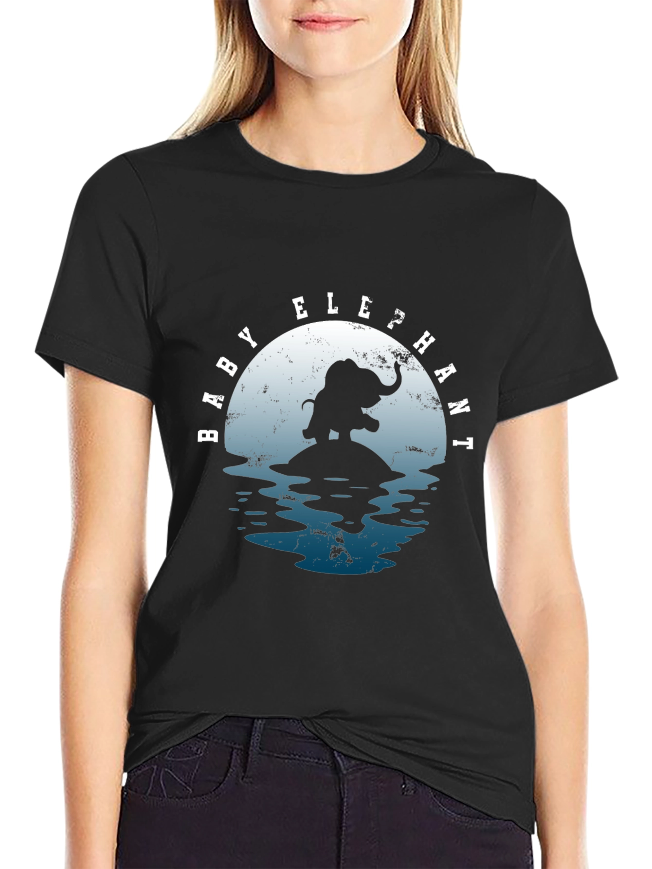 Baby Elephant Graphic Tee - Cute Animal Shirt